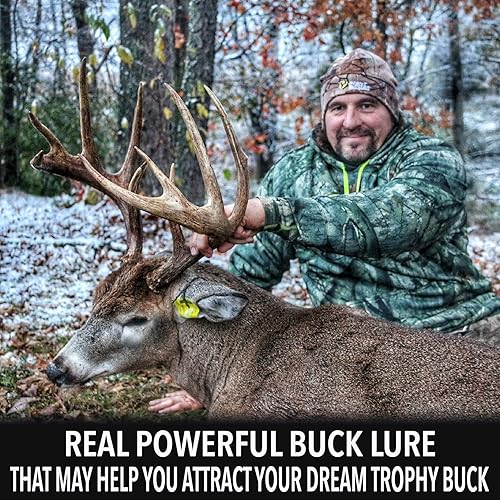 Miniatura 2 de Aroma para cazar, extracto que atrae ciervos de cola blanca, aromas de ciervo en calor y atrayentes, señuelos de raspadura falsa de Doe Pee, mechas