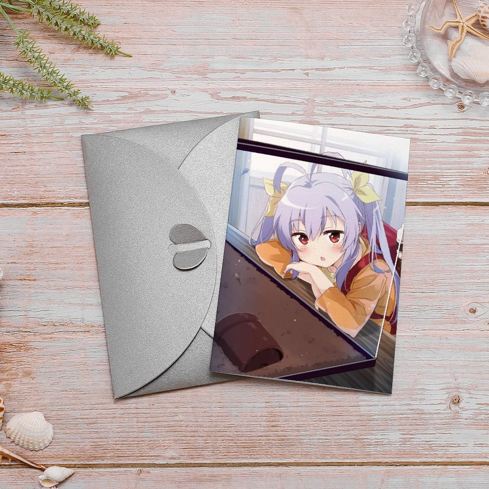 Amazon | のんのんびより 宮内れんげ カード アニメ 両面印刷 感謝