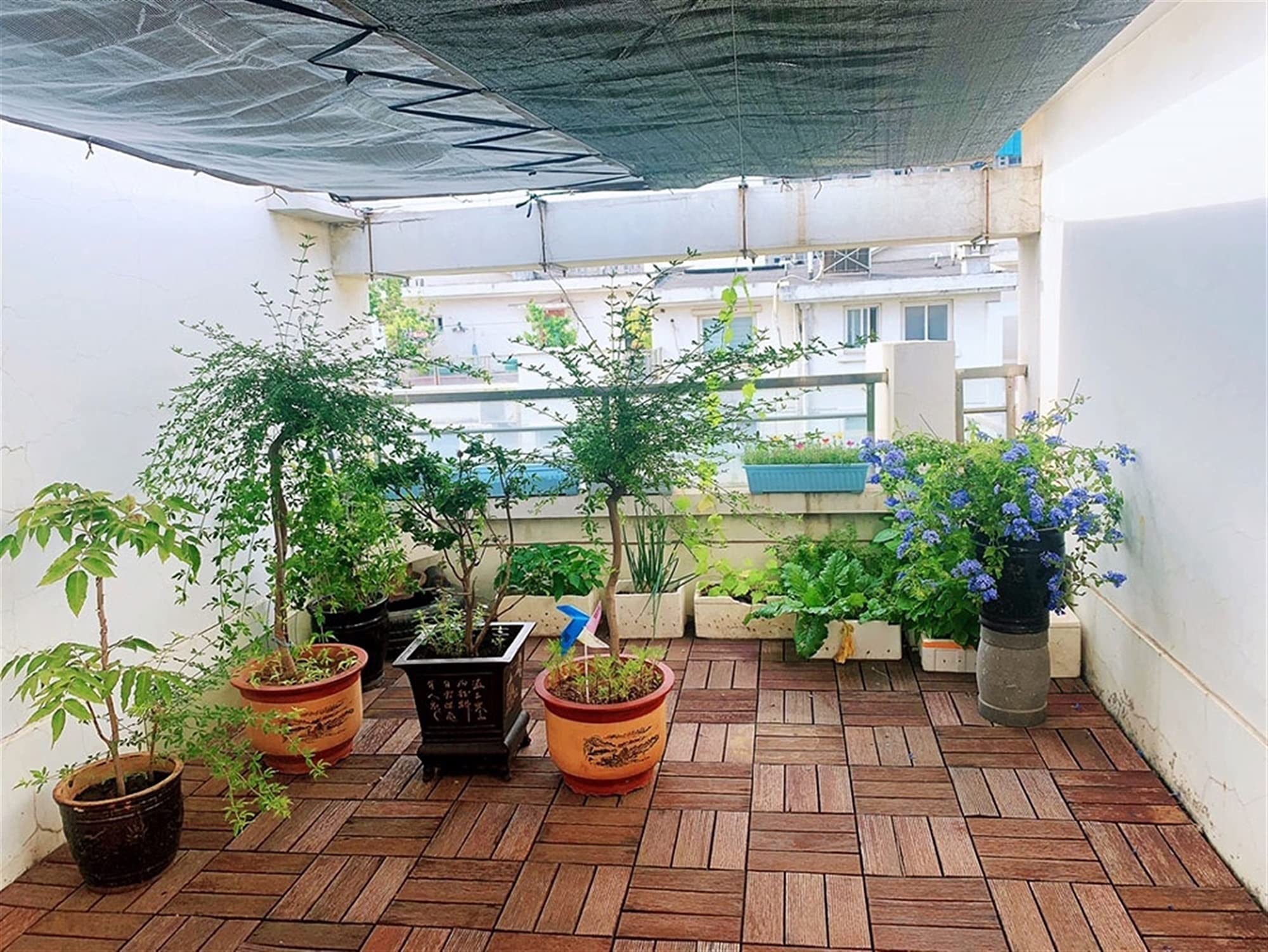 Pannello parasole in alluminio al 99%, 4 x 5 m, con occhielli, protezione UV, riduzione del calore, per serre, terrazze e uso esterno