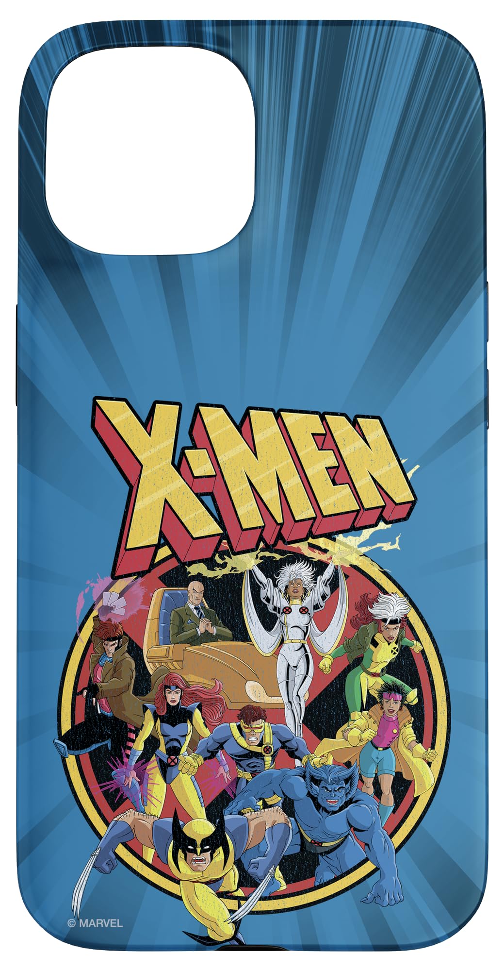Custodia per iPhone 15 Marvel X-Men - Serie animata retrò anni '90