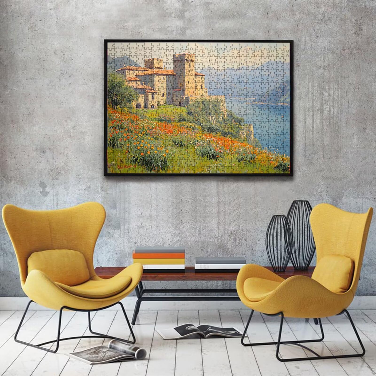 Puzzle 1000 elementów, krajobraz domu (2) puzzle 1000 elementów dla dorosłych, klasyczne puzzle, trudne puzzle, drewniane puzzle do dekoracji bożonarodzeniowej, prezenty dla kobiet, dekoracja domu, 75