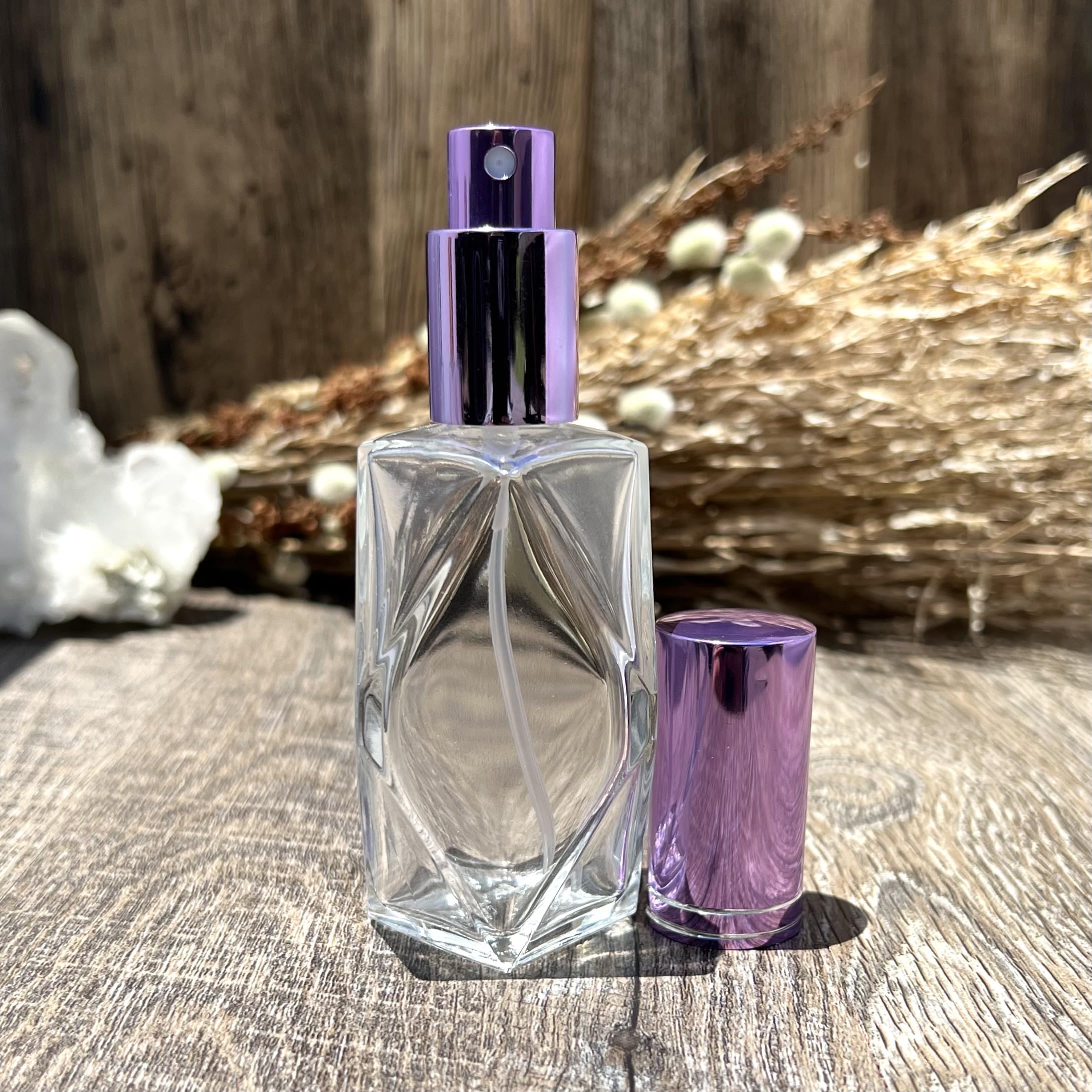 DENA クリスタル香水ボトル ダイヤモンド型 Amazon.com: Luxury Clear Glass Diamond Shaped 60 ml. (2oz.) Spray