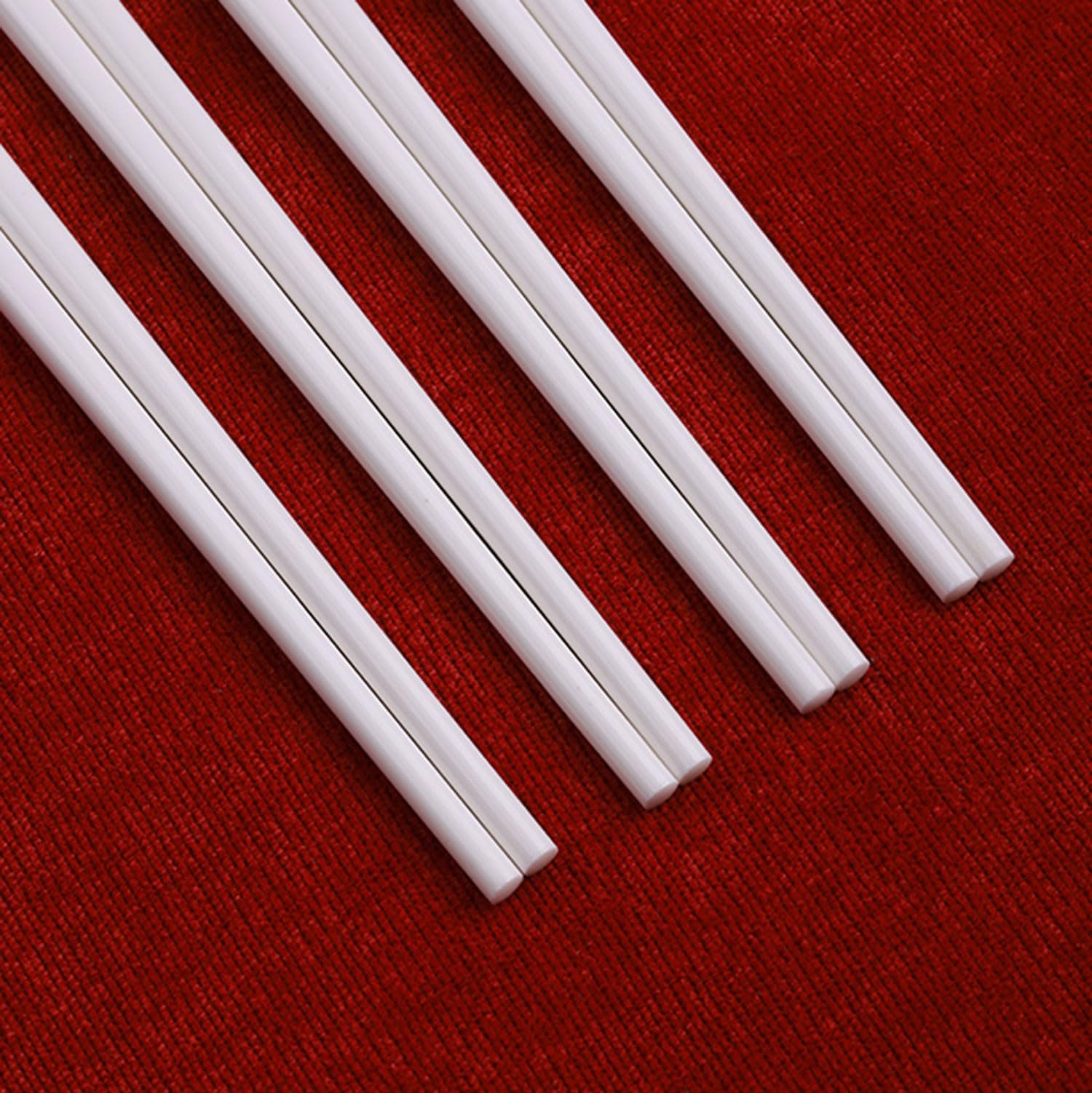 Baguettes japonaises réutilisables, Baguettes en céramique antidérapantes pour la Maison, 10 Paires de Baguettes en Porcelaine, Coffret Cadeau，E 25cm