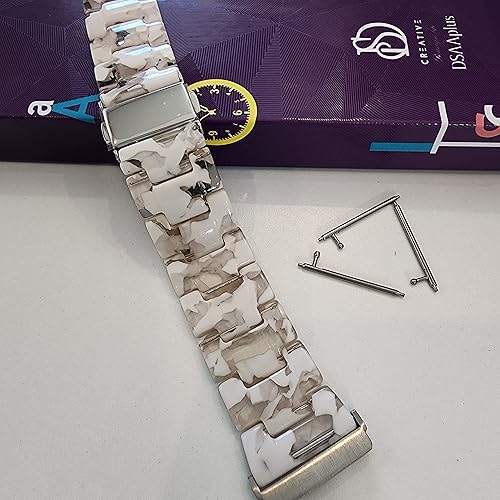 Miniatura 2 de DSAAplus Compatible con Fitbit Versa4Sense2Versa3Sense, VersaVersa 2Versa LiteVersa SE, correas de resina de repuesto para reloj inteligente para