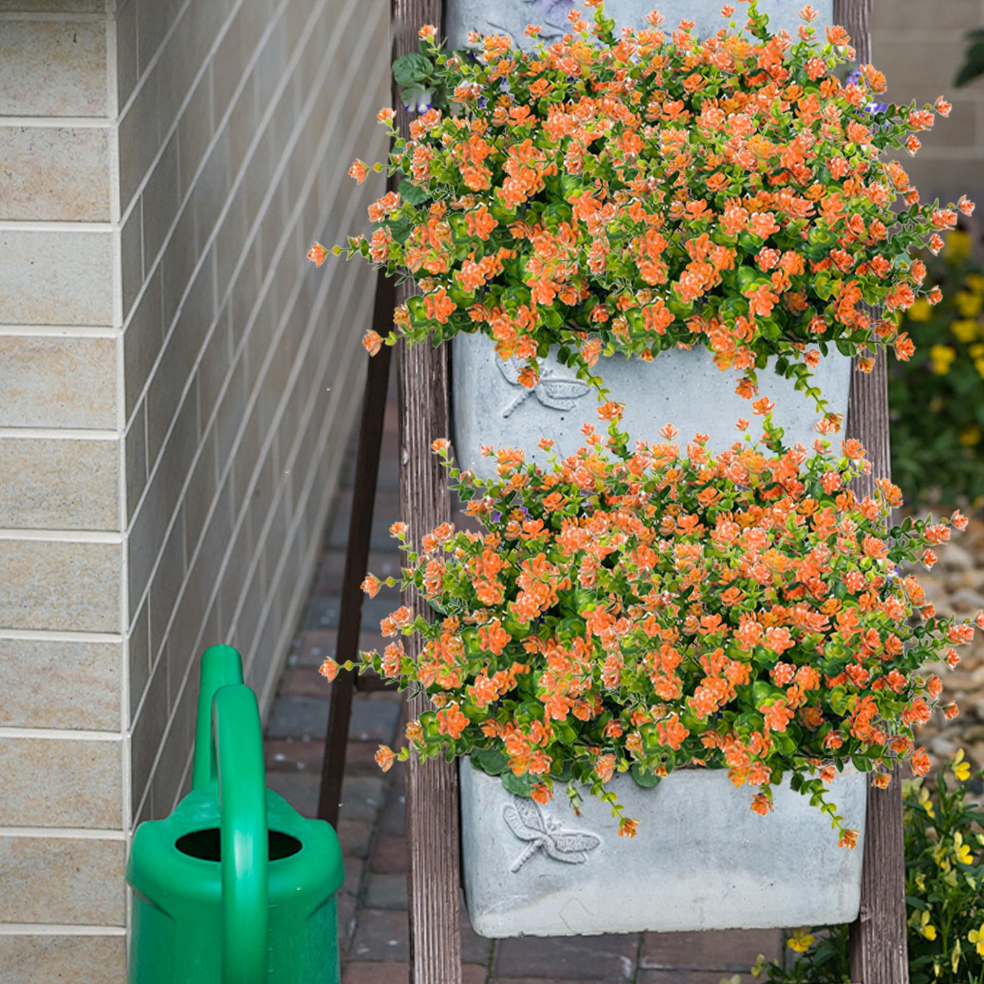 Amazon.com: NETAP Outdoor Artificial Flowers UV Resistant, 20