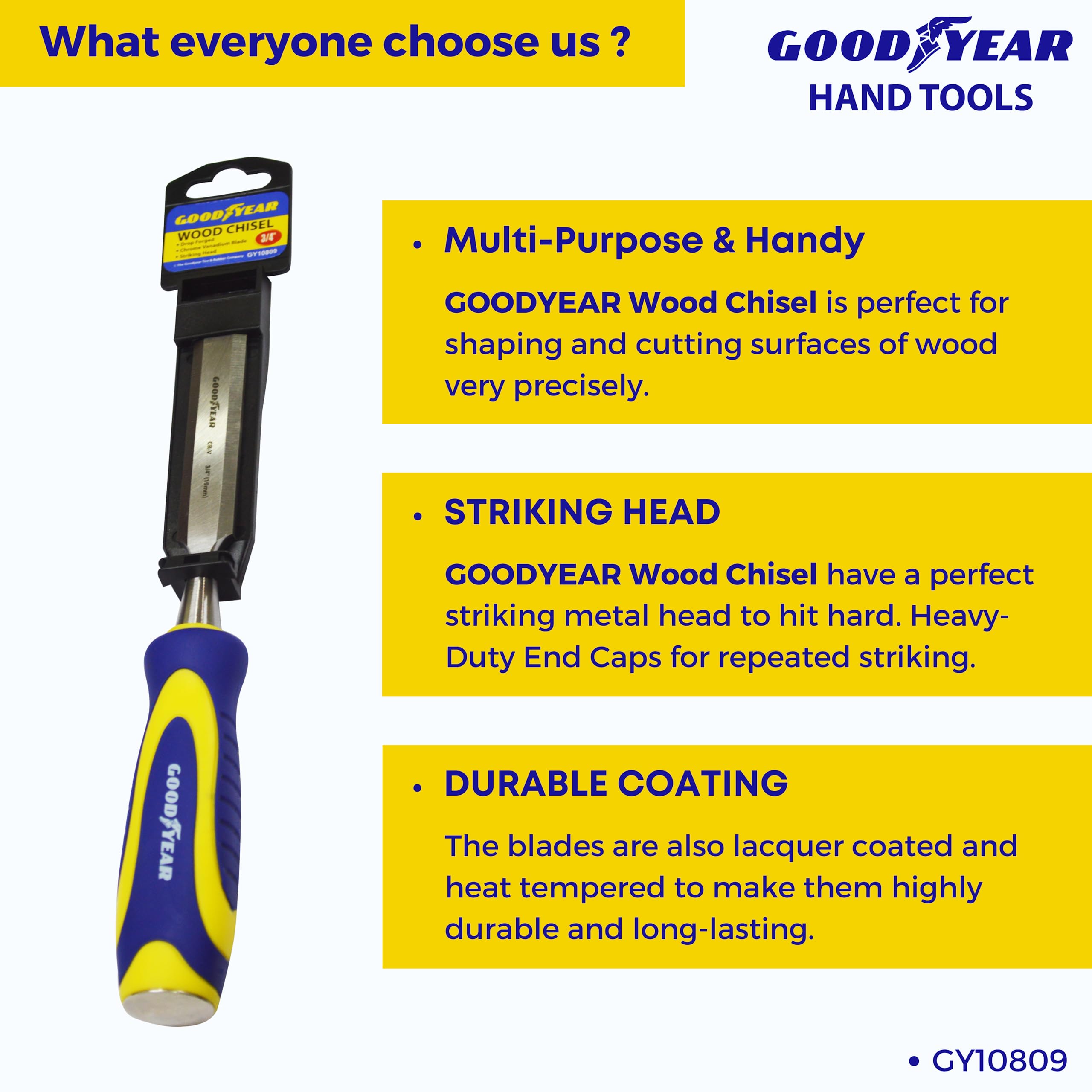 Goodyear wood chisel (3/4") - Image 6 thumbnail