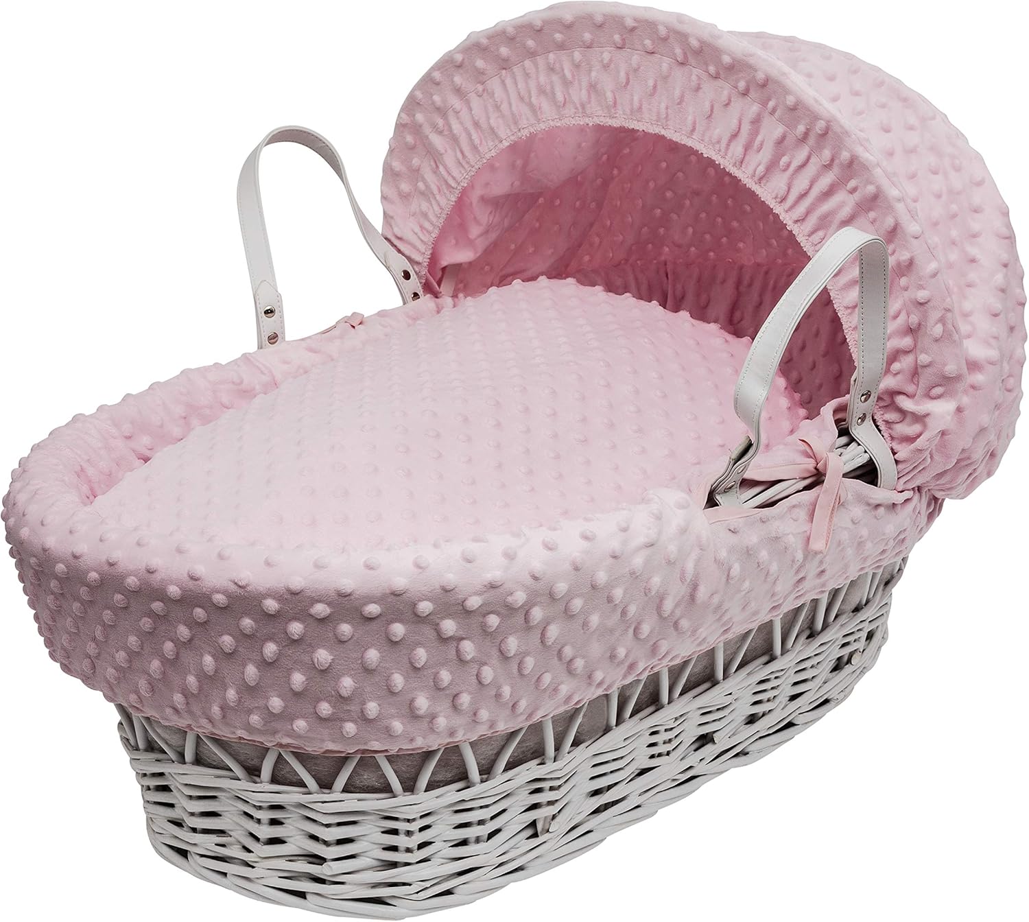 ELEGANT BABY Kinder Valley Pink Dimple Moses Basket Bedding Set Dressing Cover and Hood only ELEGANT BABY Kinder Valley Pink Dimple Moses Basket Bedding Set Dressing Cover and Hood only