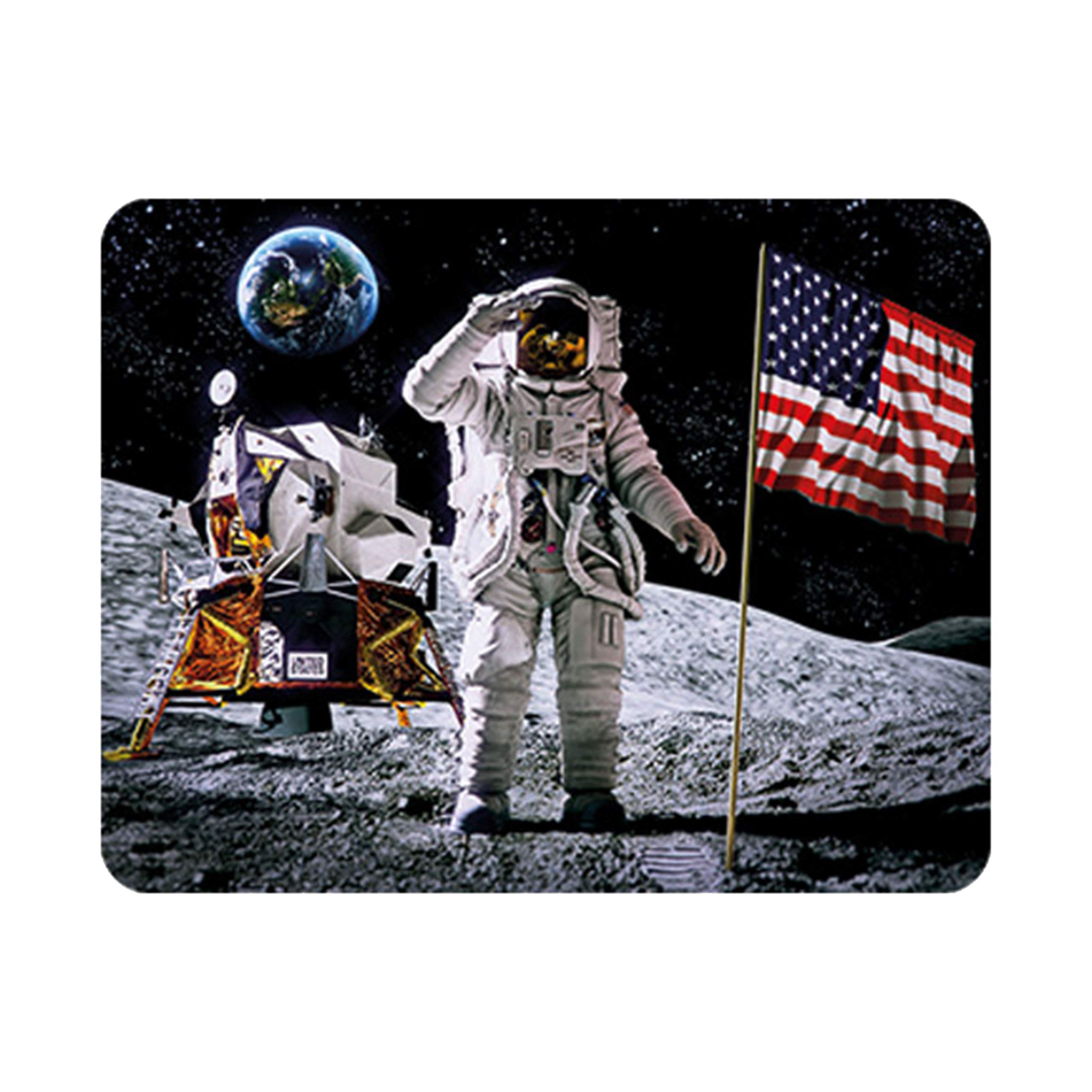 3D Livelife Moon Landing Magnet - From Deluxebase. Lenticular Space Fridge Magnet. Decorative 3D Planet Flat Magnets. Cute Small Magnets For Fridge, Dishwasher And Whiteboard.