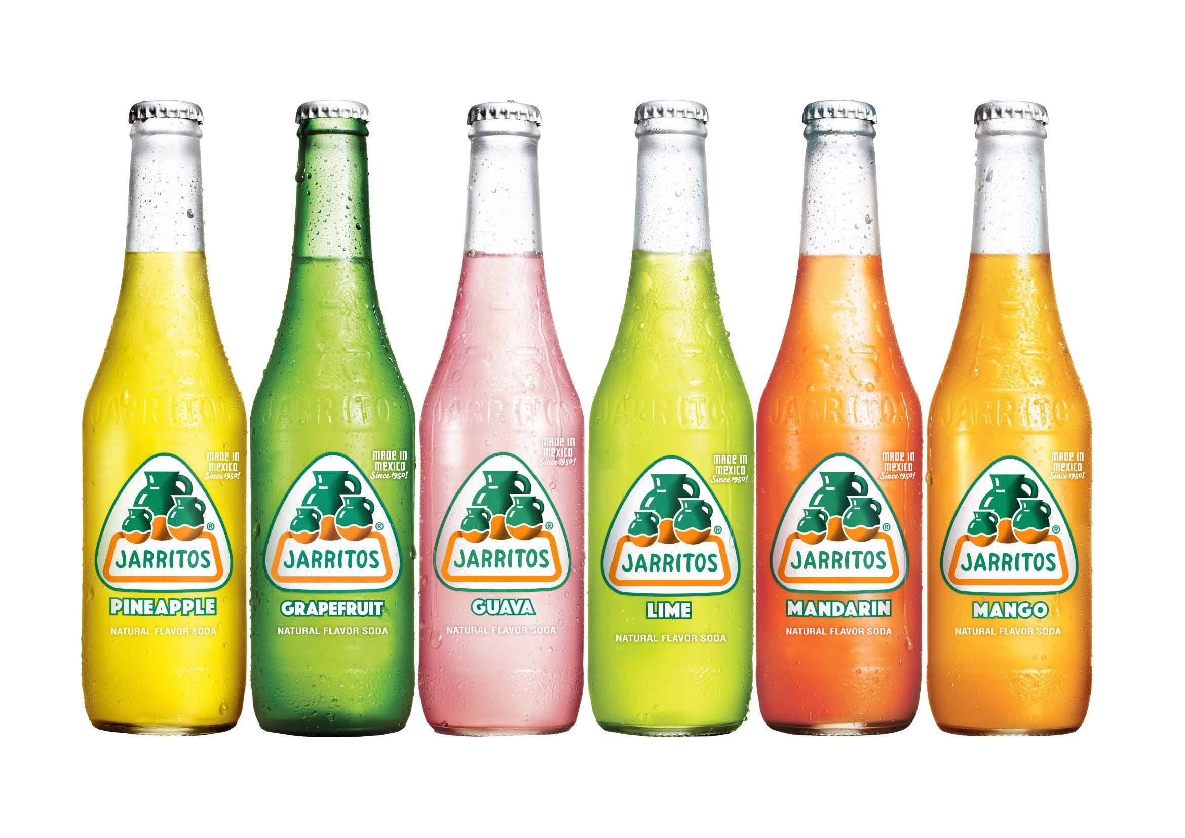JARRITOS Paquete de 24 frutas de mandarina, lima, mango, guayaba, pomelo, piña, 8880 ml
