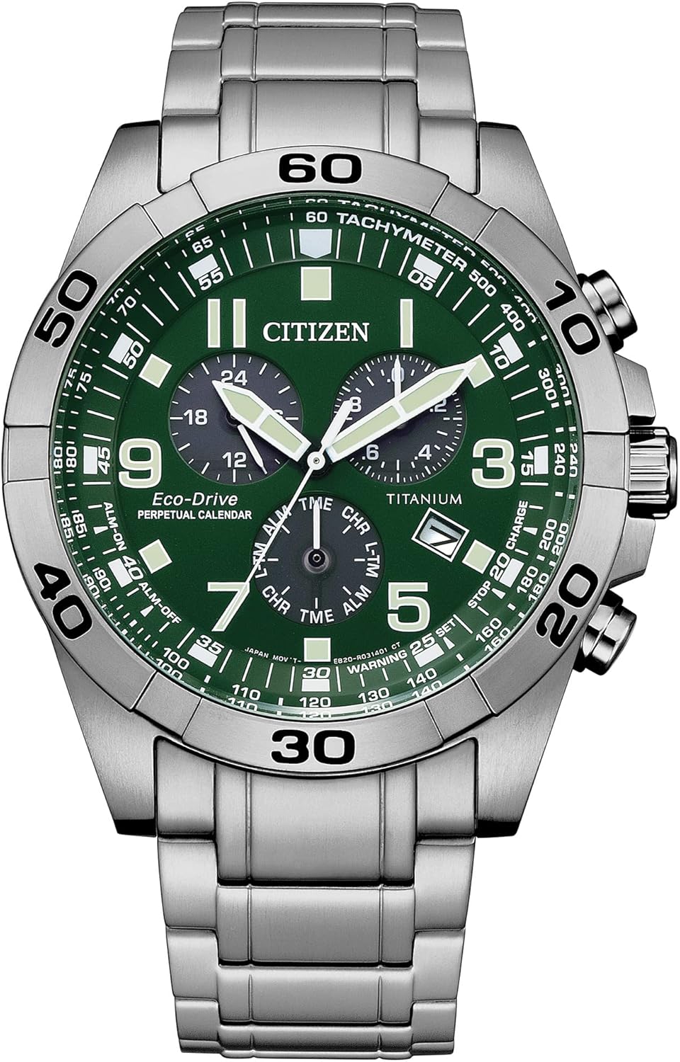 Citizen Men's Eco-Drive Sport Casual Brycen Chronograph, Super Titanium