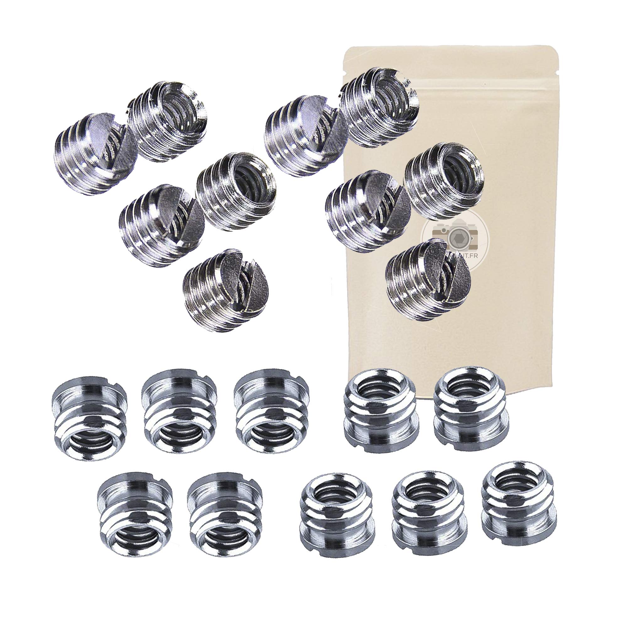 Adaptateur 3/8" Femelle Vers 1/4" Mâle Pour Trépied Photo - Mini Convertisseur De Vis