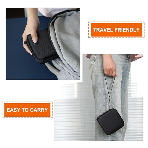 Miniatura 5 de Supmay Estuche rígido de transporte para consola de juegos de mano retro RG34XXSPRG35XXSP, soporte de almacenamiento de viaje con bolsa de malla