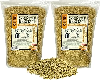 CountryMax Medicated Chick Starter/Grower Crumbled Feed - Nutritious 10 lbs Bag for Healthy Chick Development
