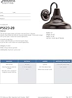 Vista 16 de Progress Lighting P5623-20 Distrito al aire libre, bronce antiguo