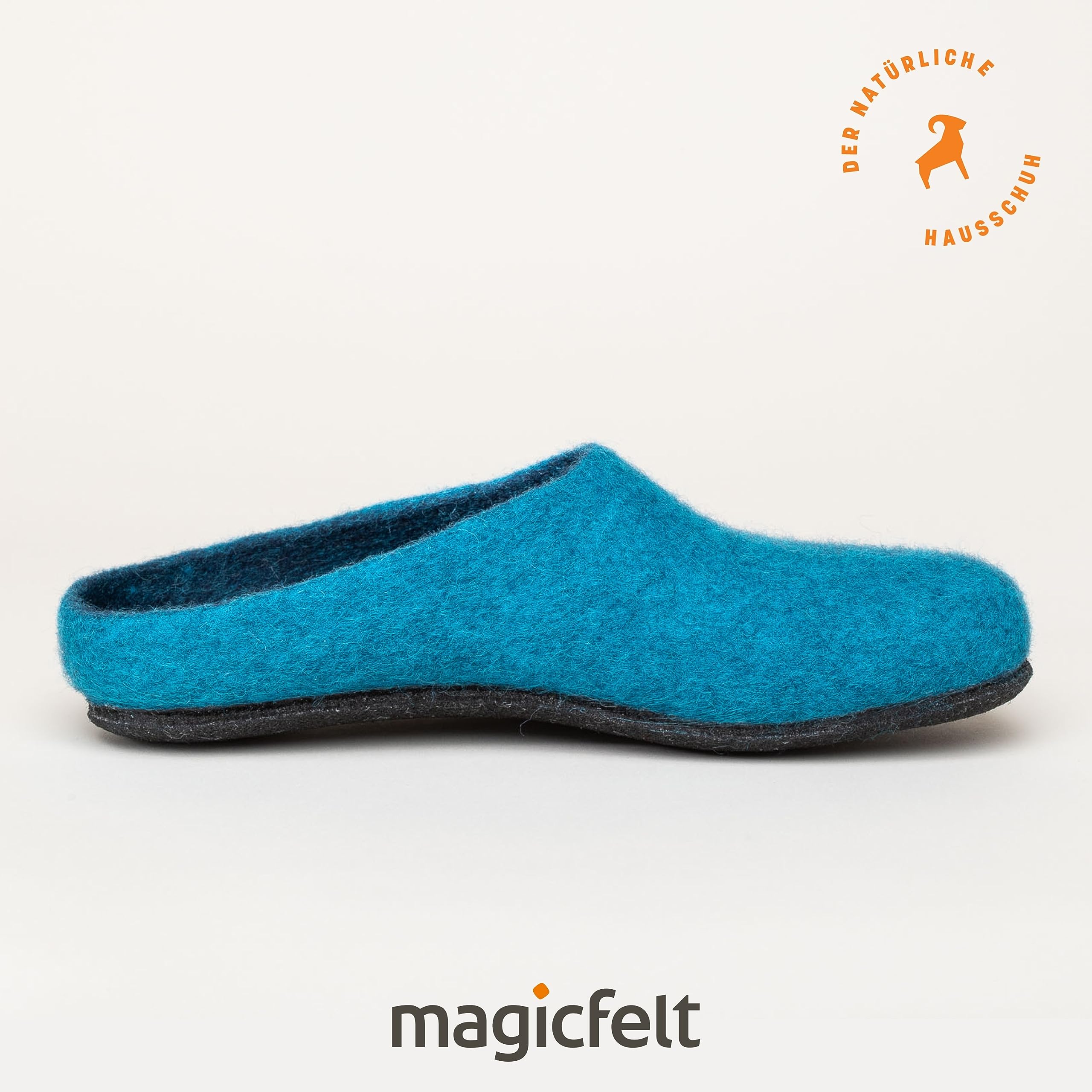 Magicfelt Filz-Hausschuh 709 aus 100% Merino-Wolle | Pantoffel für Damen & Herren mit anatomisch geformter Filz-Latex-Sohle - Made in Tirol