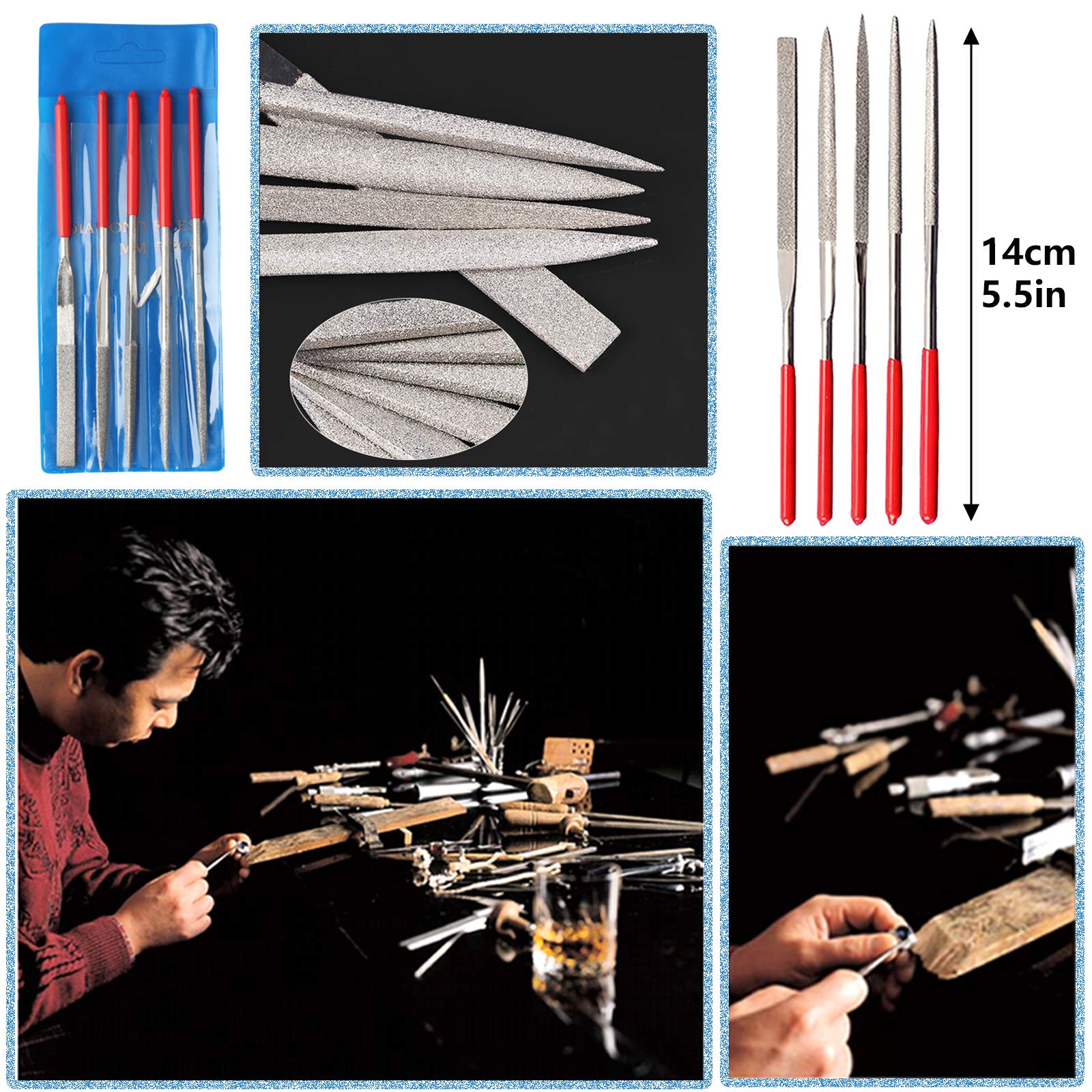 Juego de Herramientas de Manualidades de 39 PEC | Kit de Herramientas Modelo Gundam | Accesorios de trazador de deshierbe de | Pinzas espátula + Alicates de Estera A5 Palos de Lijado