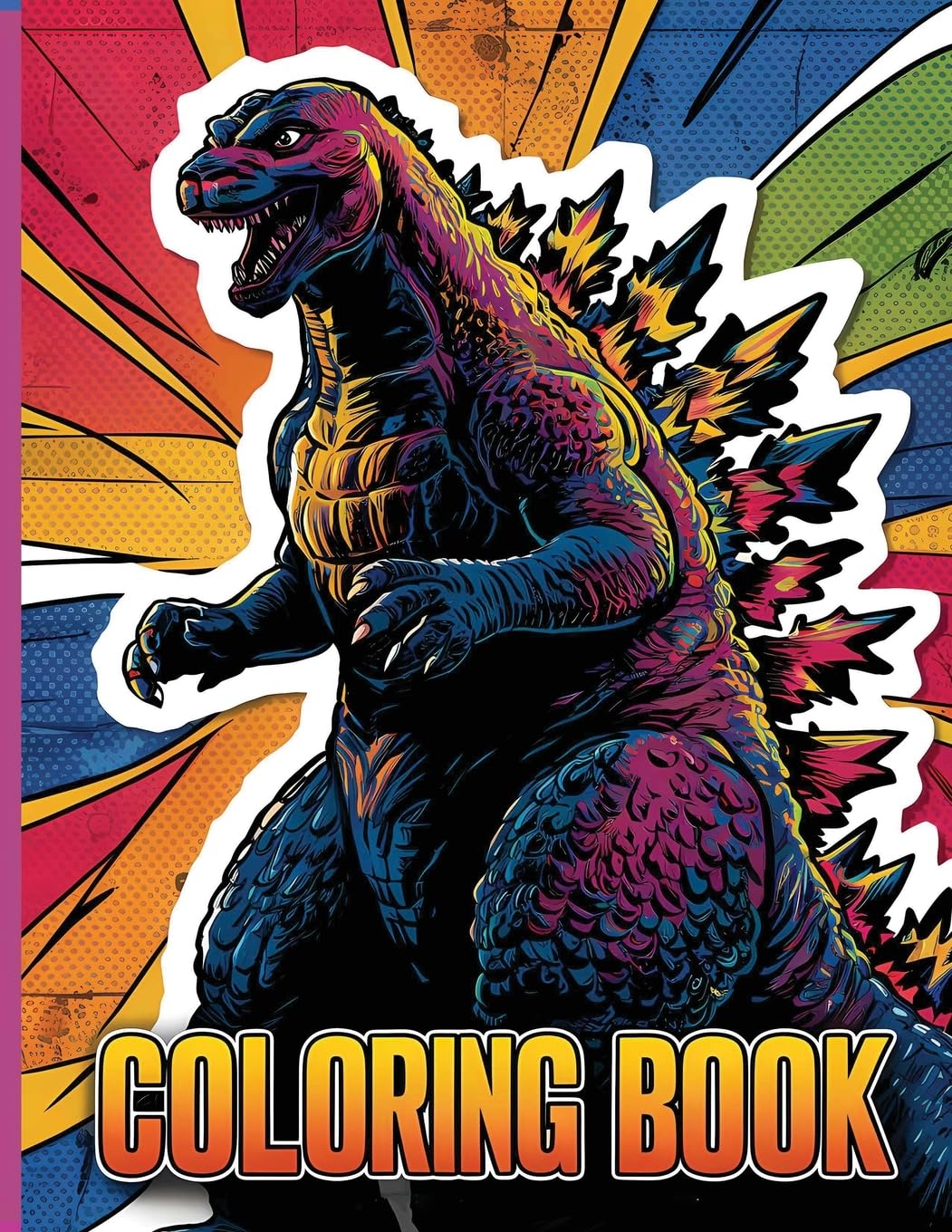 Godzilla Coloring Book Easy and Fun Coloring Pages for Kids Teens
