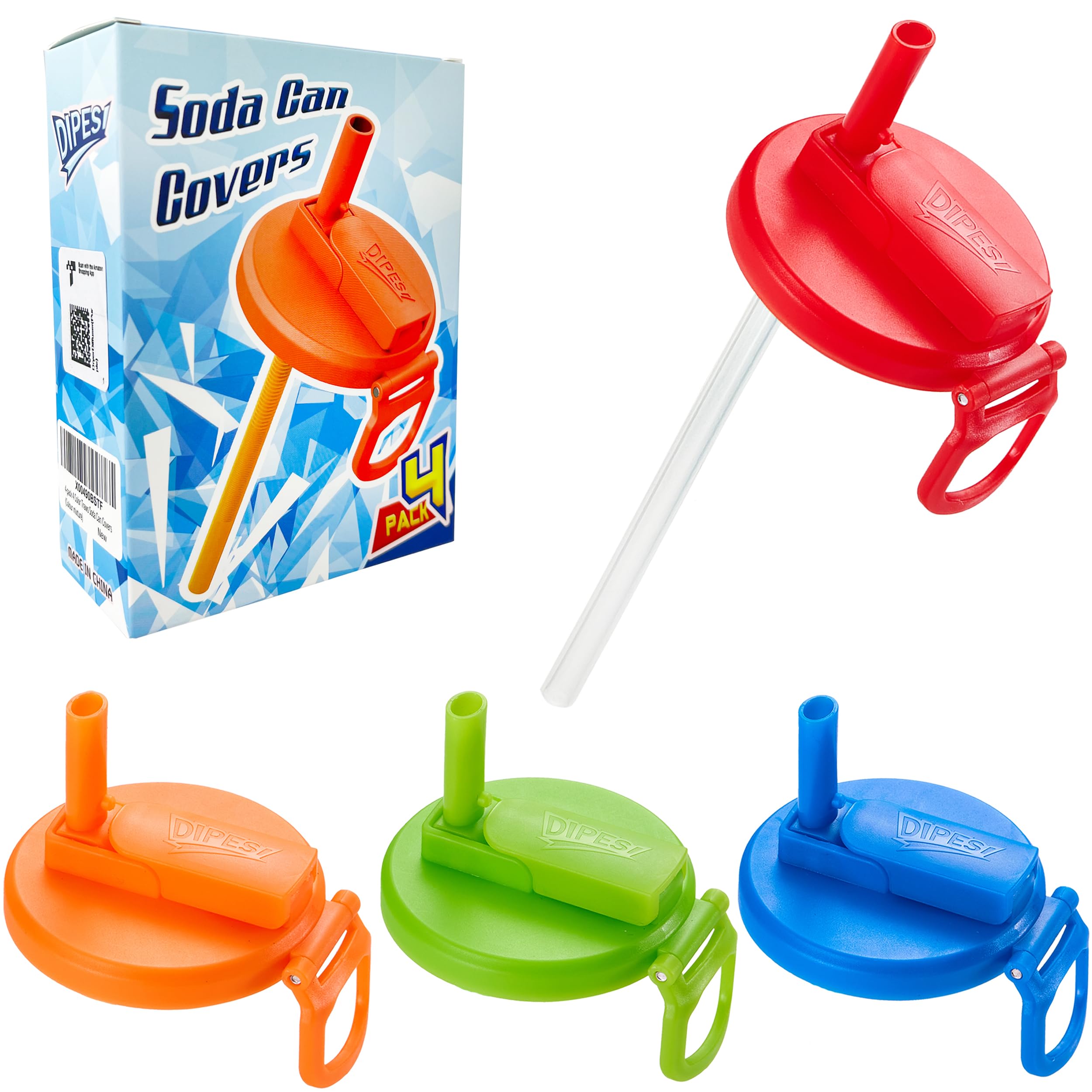 Callipe Soda Can Lids With Straws BPA-Free Reusable Can Covers For Standard Beverage Cans BPA Free Camping Can Lid For Spill Prevention