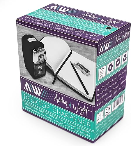 Miniatura 3 de Ashton and Wright - Sacapuntas mecánico de escritorio - Negro