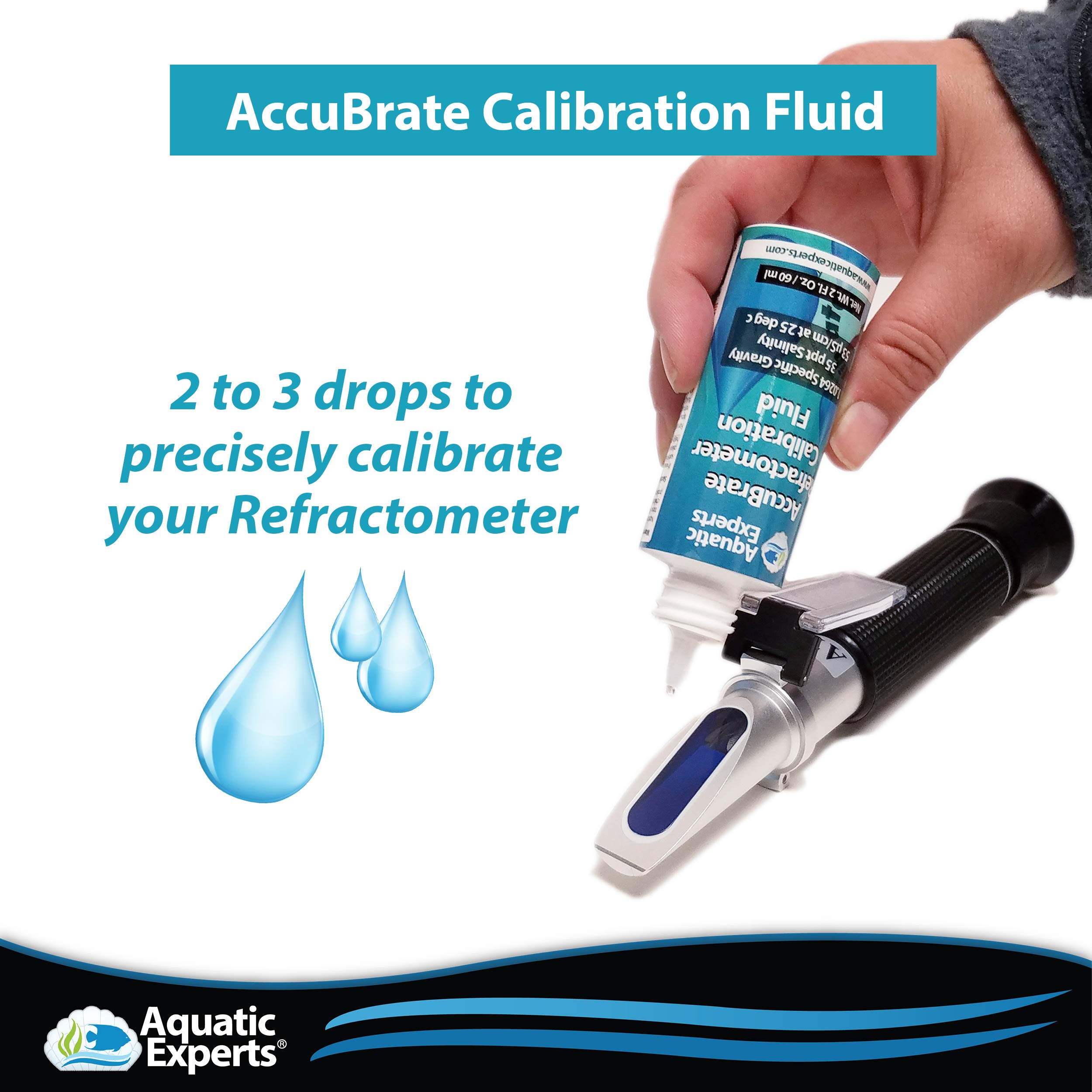 AccuBrate Refractometer Salinity Calibration Fluid 60 ml Solution to