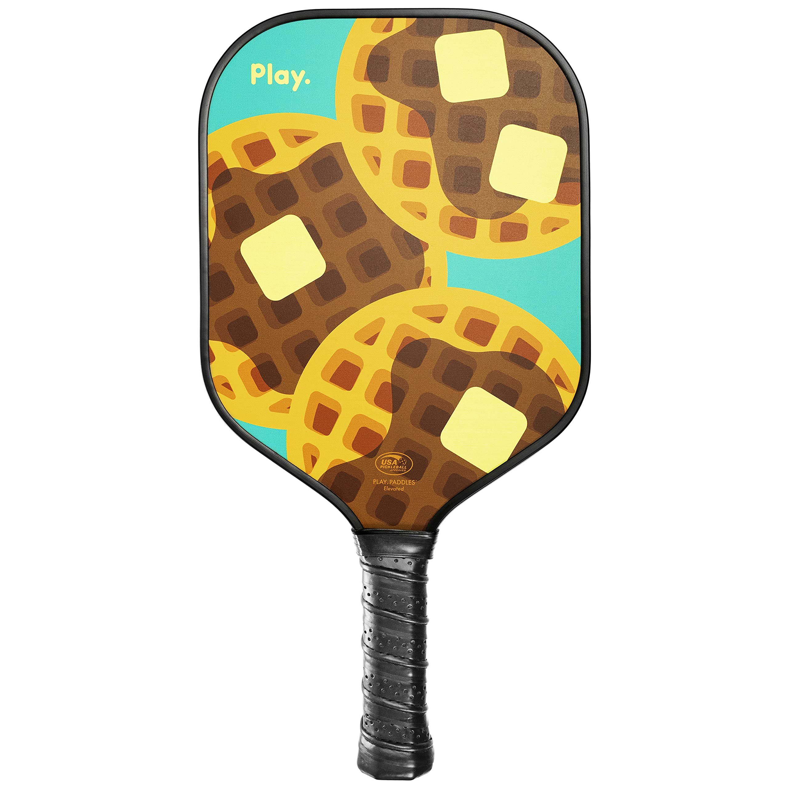 Play Paddles Pickleball Paddle - USAPA Approved Pickleball Racket | Carbon Fiber and Polymer Honeycomb Composite Core | Hyper-Grip™ Surface with Graphite Face & Cushioned Grip