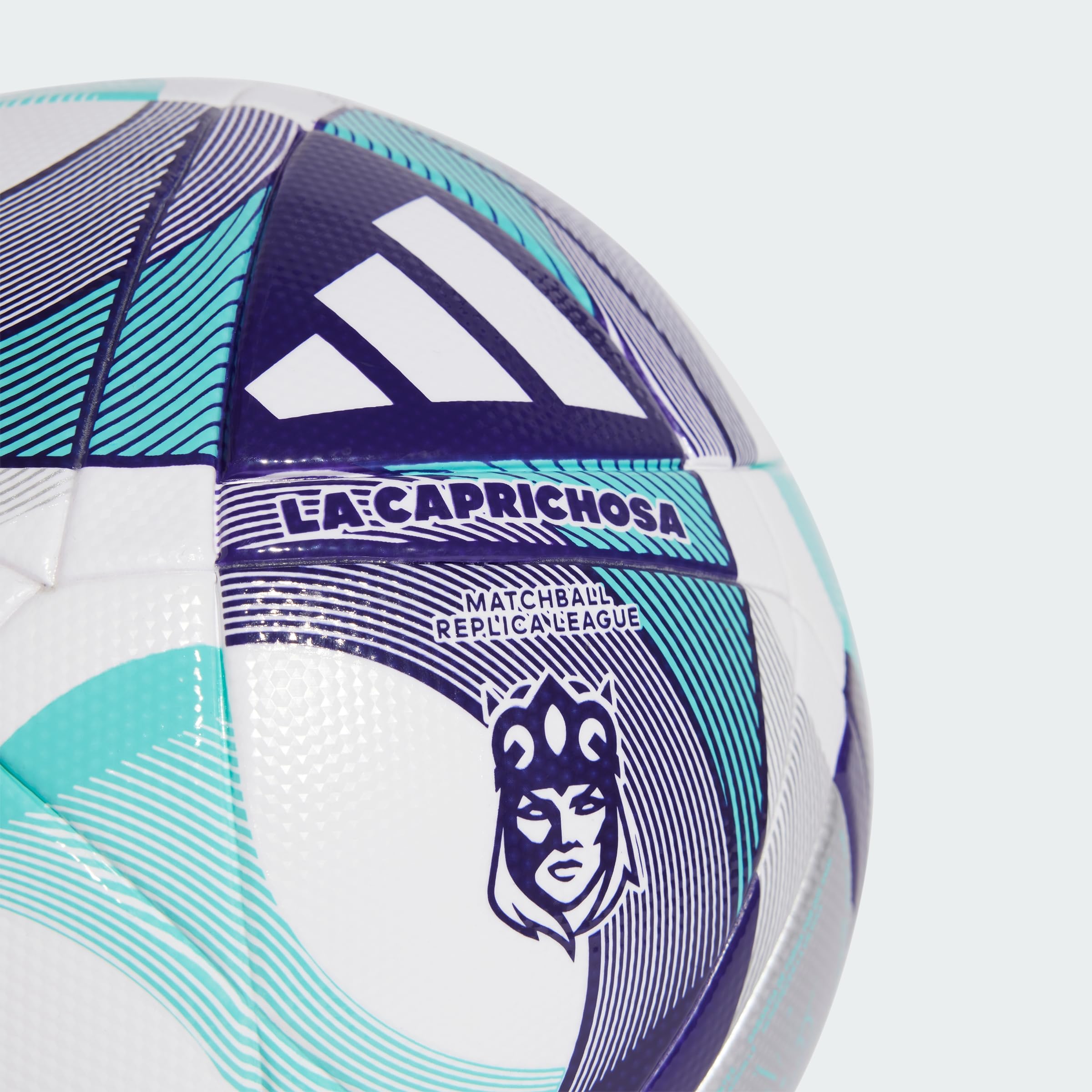 adidas Queens League La Caprichosa - Pelota de goma natural, color blanco
