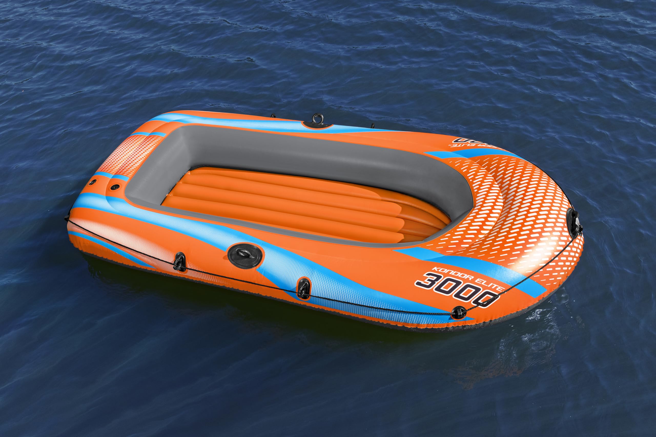 Bestway Aufblasbares Boot, Kondor Elite 2000, Ein-Mann-Raft, robuste Griffe, ineinandergreifende Ventile, mehrere Größen