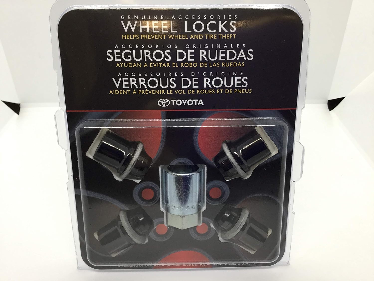 TOYOTA Genuine Black PVD Alloy Wheel Lock Set (Various