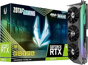 ZOTAC GeForce RTX™ 3070 Ti AMP Holo 8GB GDDR6X 256-bit 19 Gbps PCIE 4.0 Gaming Graphics Card, HoloBlack, IceStorm 2.0 Advanced Cooling, Spectra 2.0 RGB Lighting, ZT-A30710F-10P