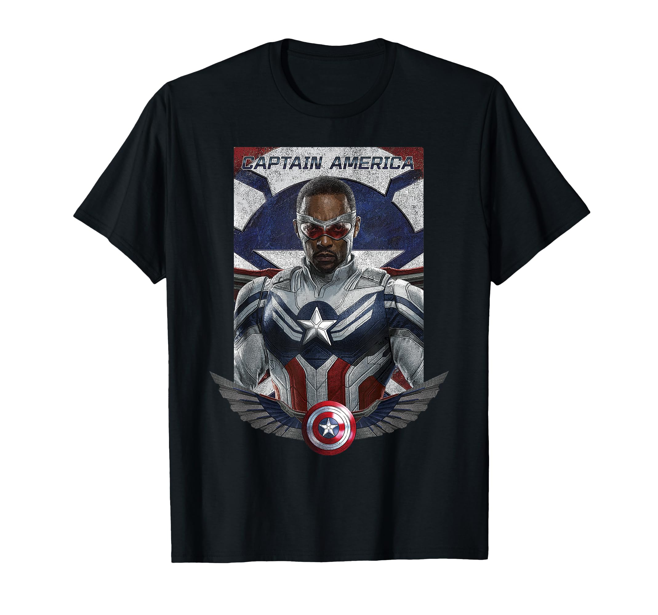 T-shirt Marvel Falcon graphisme premium ailes Captain America