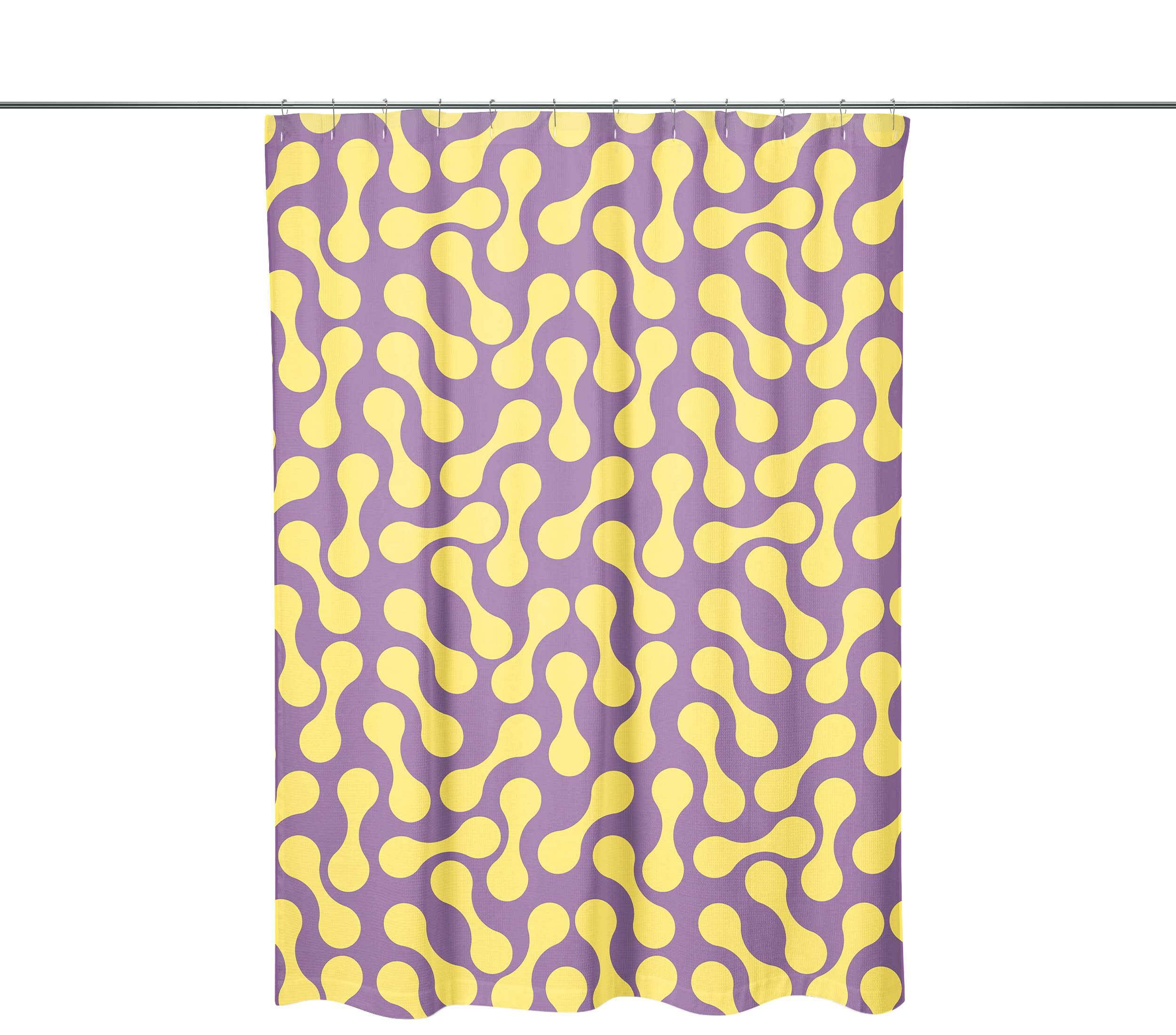 Bonamaison Shower Curtain, Polyester, Multicolor, 150x200
