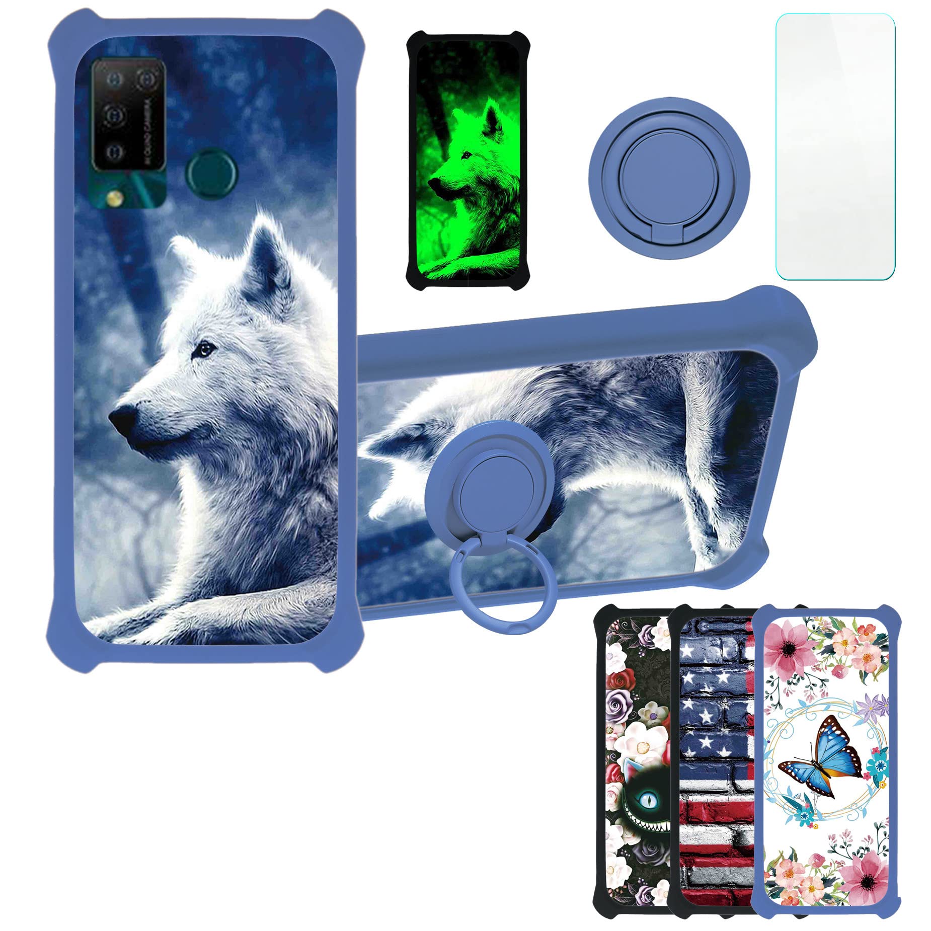 Custodia Morbida Silicone TPU + 2 Vetri Temperati Per Doogee N20 Pro (6.3'') – Trasparente, Protezione Completa - 4