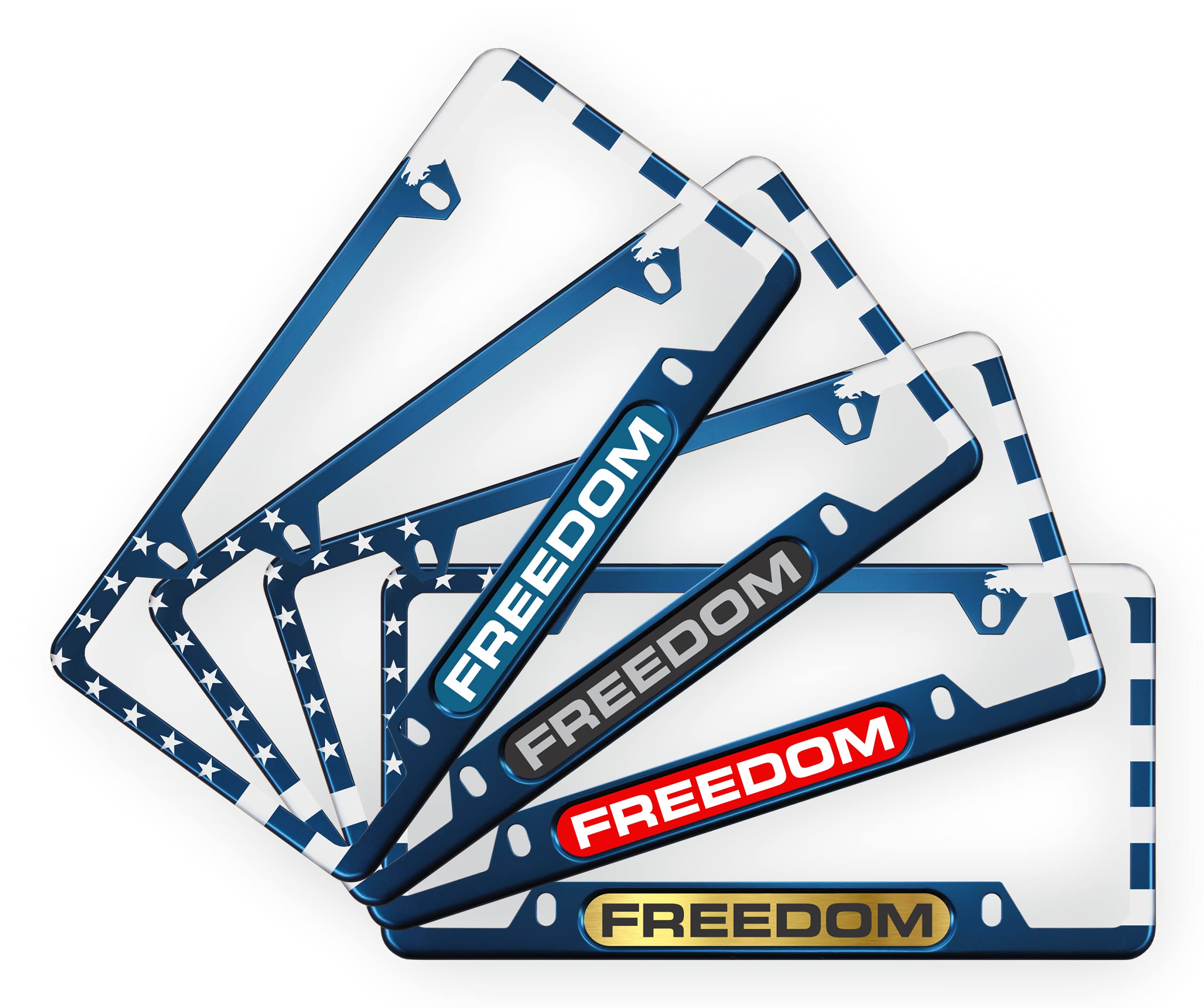 USA Patriotic | American Flag Custom Personalized Anodized Aluminum Thin Top | - Picture 11 of 133