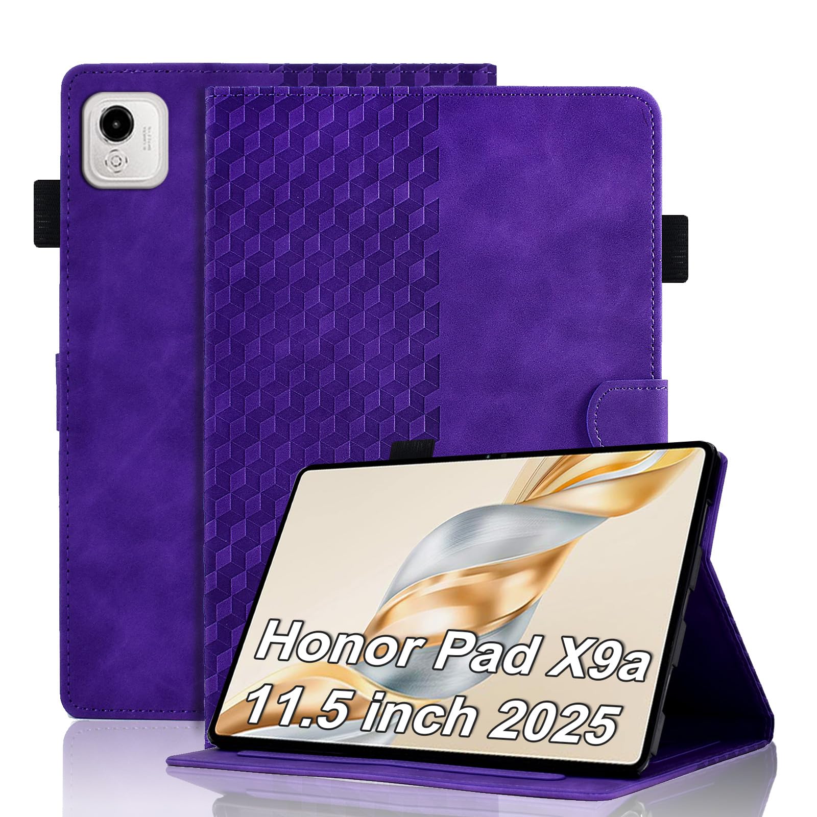 Case for Honor Pad X8a 11 Inch Tablet 2024 Protective Case Premium Leather Folio Smart Case with Auto Sleep/Wake Pen Holder Card Slot for Honor Pad X8a- Dark Green — view 88
