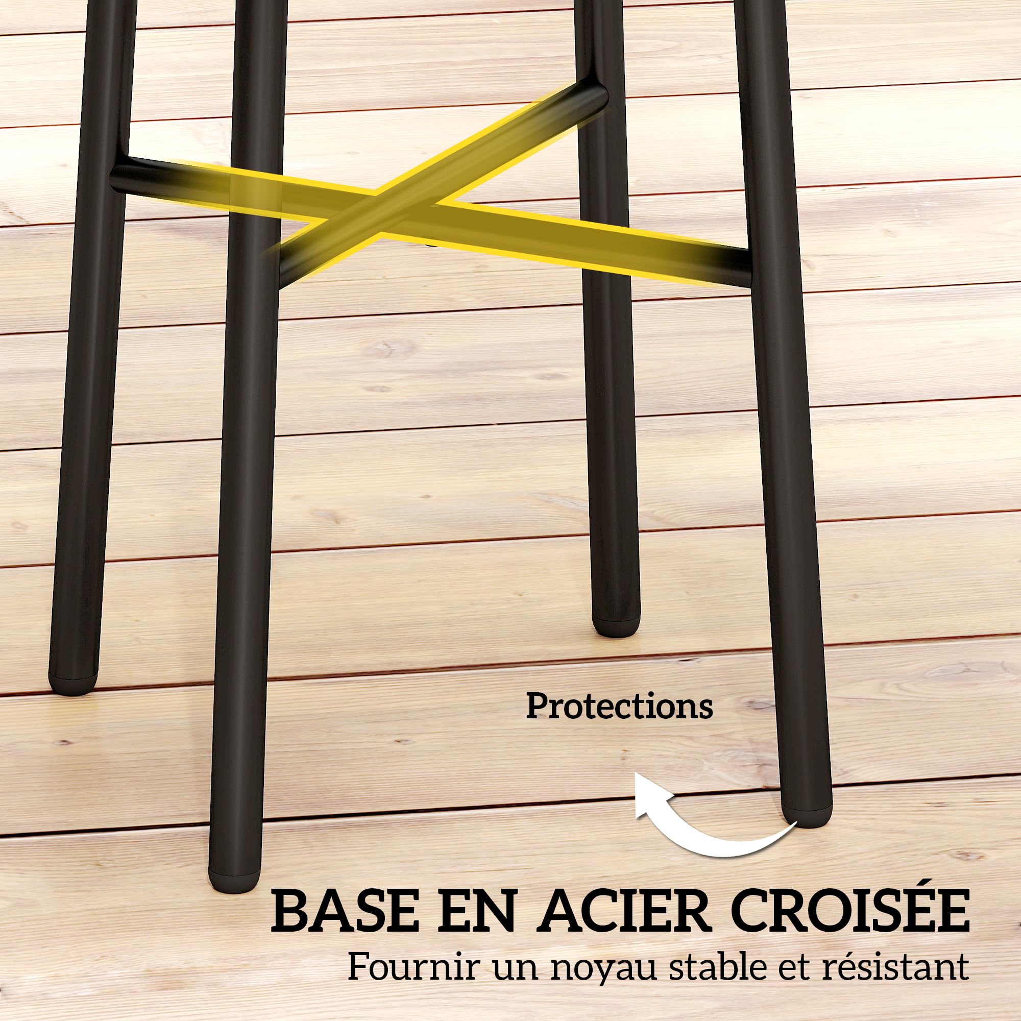 Outsunny Table Basse Ronde de Jardin en Résine Aspect Rotin, Acier et Plateau Verre Trempé Ø 46 cm, Naturel