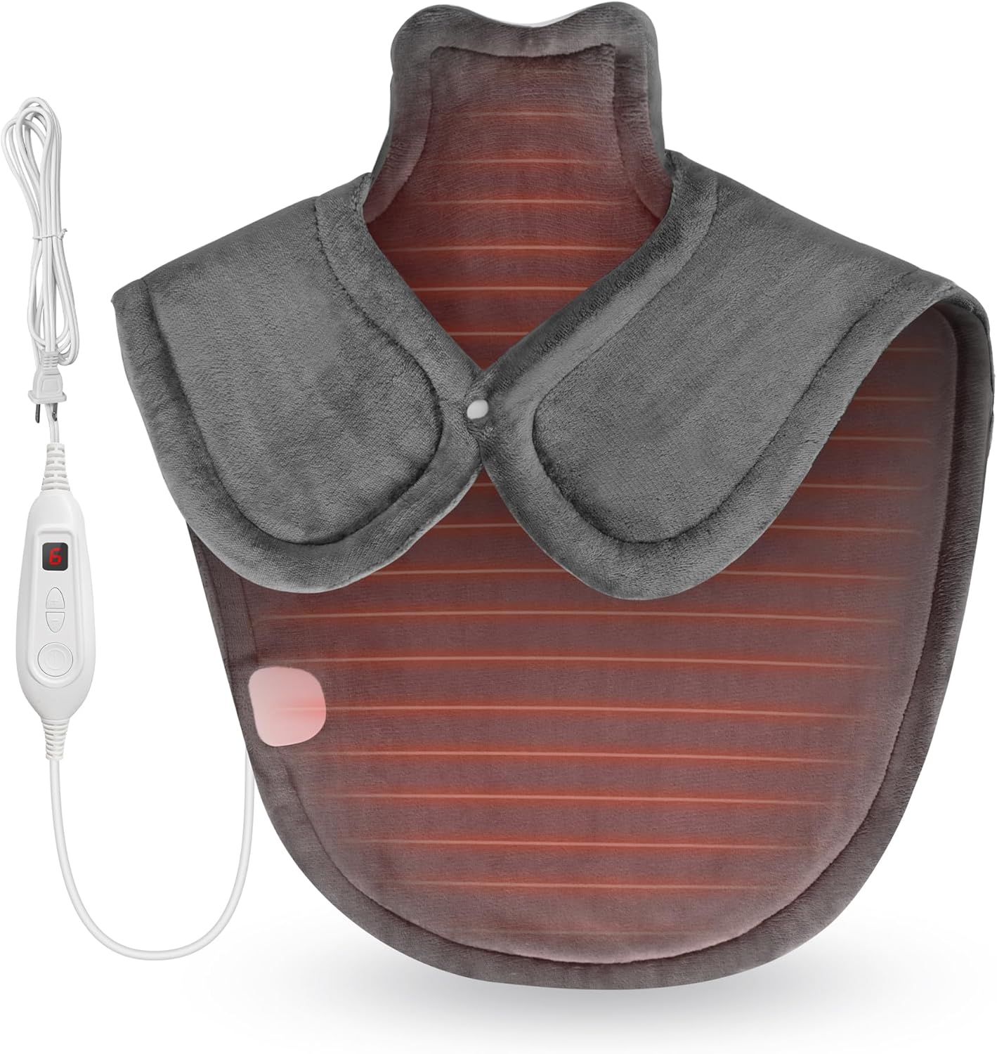 Comfier Heating Pad for Back Pain Relief with Heating Level, Electric Full Body Heating Pad,Calming Heated Back Wrap with 10 Timing Setting,Gift