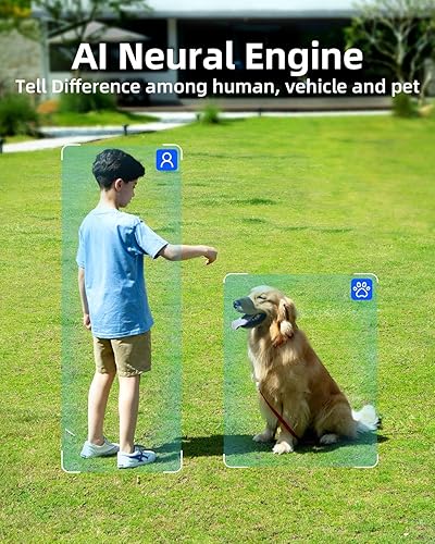 Miniatura 5 de Noorio B211 Cámara de seguridad para interiores y exteriores, inalámbrica 2K+ Cámara Bluetooth para seguridad del hogar, foco de cámara de seguridad