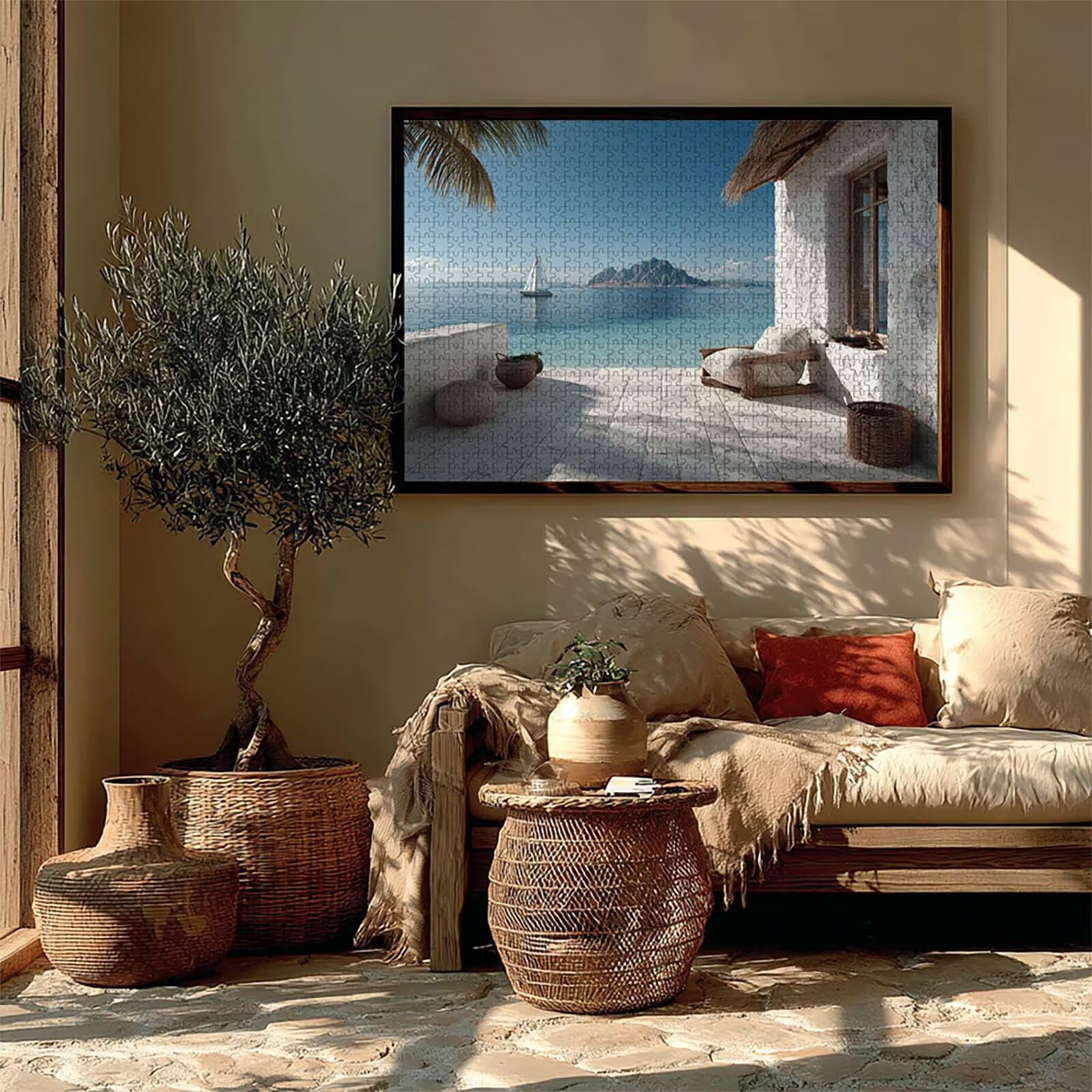 Puzzle 3000 elementów dla dorosłych, drewniane puzzle, 122 x 81 cm, części ściśle do siebie pasują, dla mężczyzn, kobiet, starszych seniorów, relaks i odstresowanie, prezenty, dekoracja ścienna