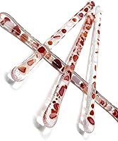 Vista 10 de Handmade Glass Swizzle Sticks: The Aiden (Paradise Collection) - 7.25 inch stirrer for Coffee Tea and Mugs - Set of 4 with Gift Box by studioTica