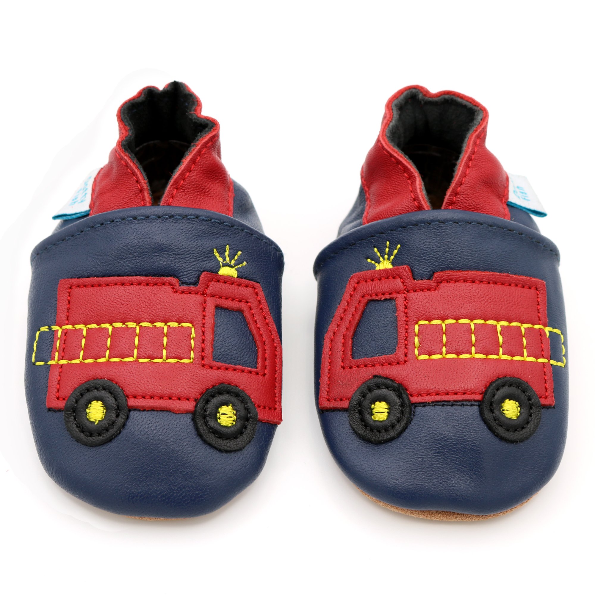 Dotty Fish Baby & Toddler Shoes Soft Leather - Non-Slip, Lightweight and Breathable, Soft Sole for First Steps, Unisex 0-5 Years, UK Brand - 4