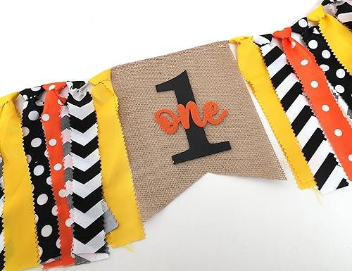 Miniatura 6 de Cartel de calabaza para silla alta para primer cumpleaños, Halloween, otoño, cosecha, fiesta, guirnalda de primer cumpleaños, decoración de fiesta