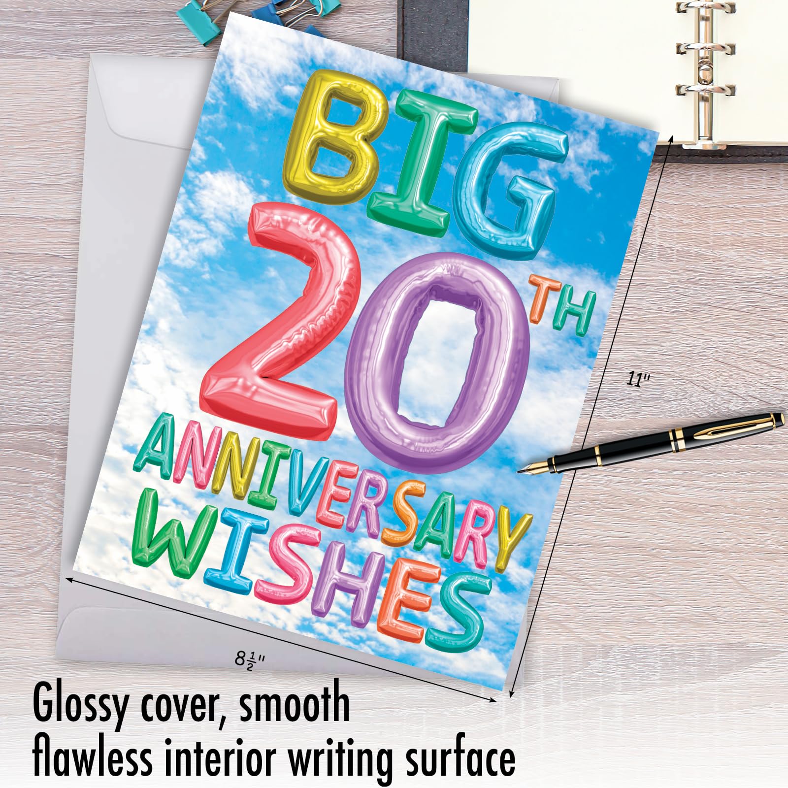 Amazon.com : The Best Card Company 1 Big 20th Milestone