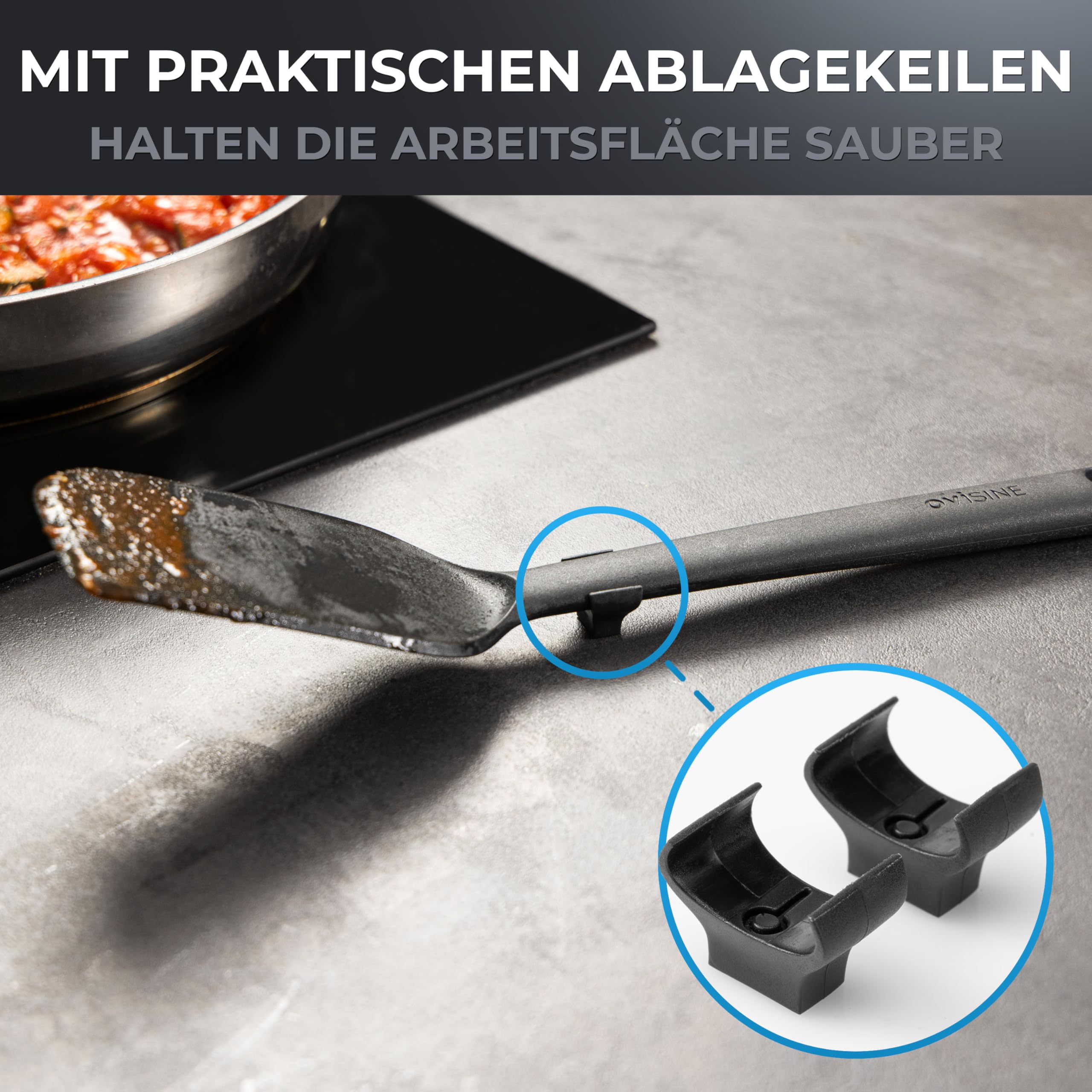 Sénart Küchenhelfer-Set | 6-teilig mit Ständer | hitzebeständig | Küchenutensilien Set | Küchen Zubehör | Kochbesteck | kochbesteck set | Kochgeschirr | spülmaschinenfest