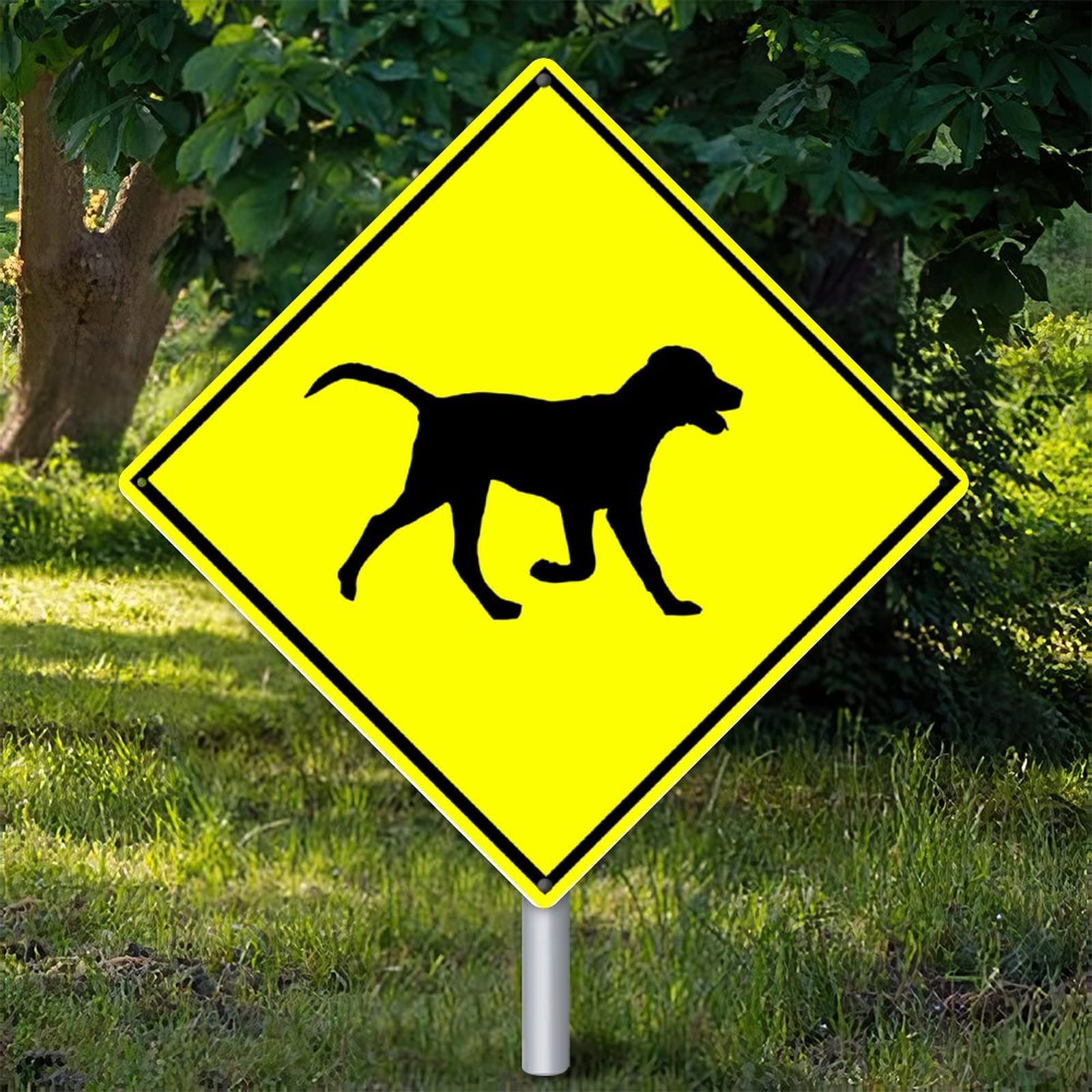 Plaque de rue labrador en métal rétro de qualité supérieure pour décoration de jardin