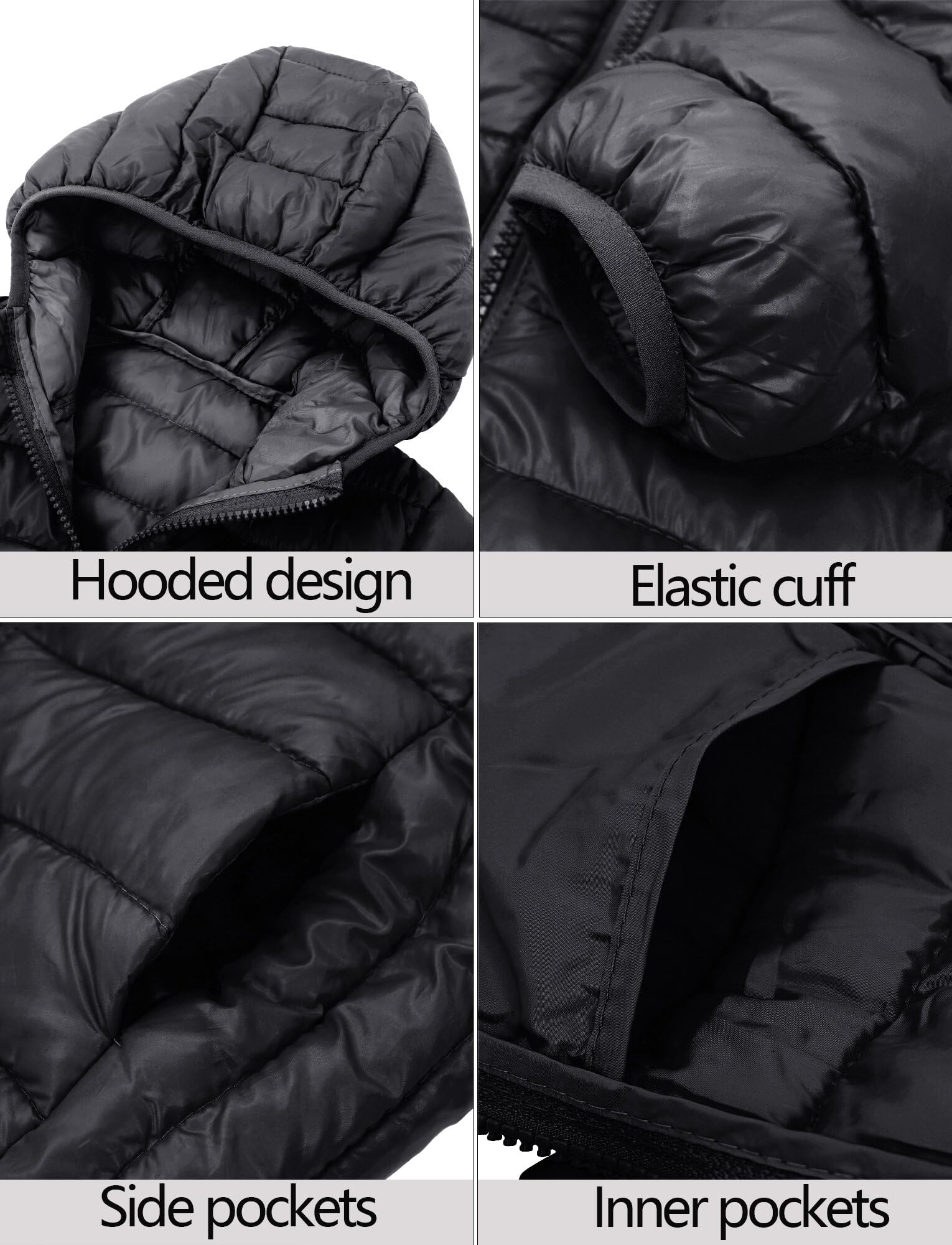 AIEOE Giacca Bambino Piumino con Cappuccio Cappotto Snowsuit Tenere al Caldo Carino Bambina Adatto da 3-12 Anni