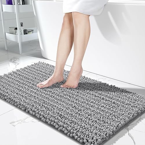 Miniatura 17 de Yimobra - Tapete de baño largo de felpilla, grande de 55.1 x 24 pulgadas, microfibra gruesa, absorbente, extrasuave, antideslizante, peludo, lavable