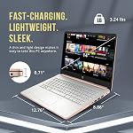 HP Premium Stream 14" HD BrightView Laptop, Intel Celeron N4120, 32GB RAM, 288GB Storage(128GB eMMC+160GB Docking Station Set), UHD Graphics, Webcam, 1 Year Office 365, Windows 11s, Gold