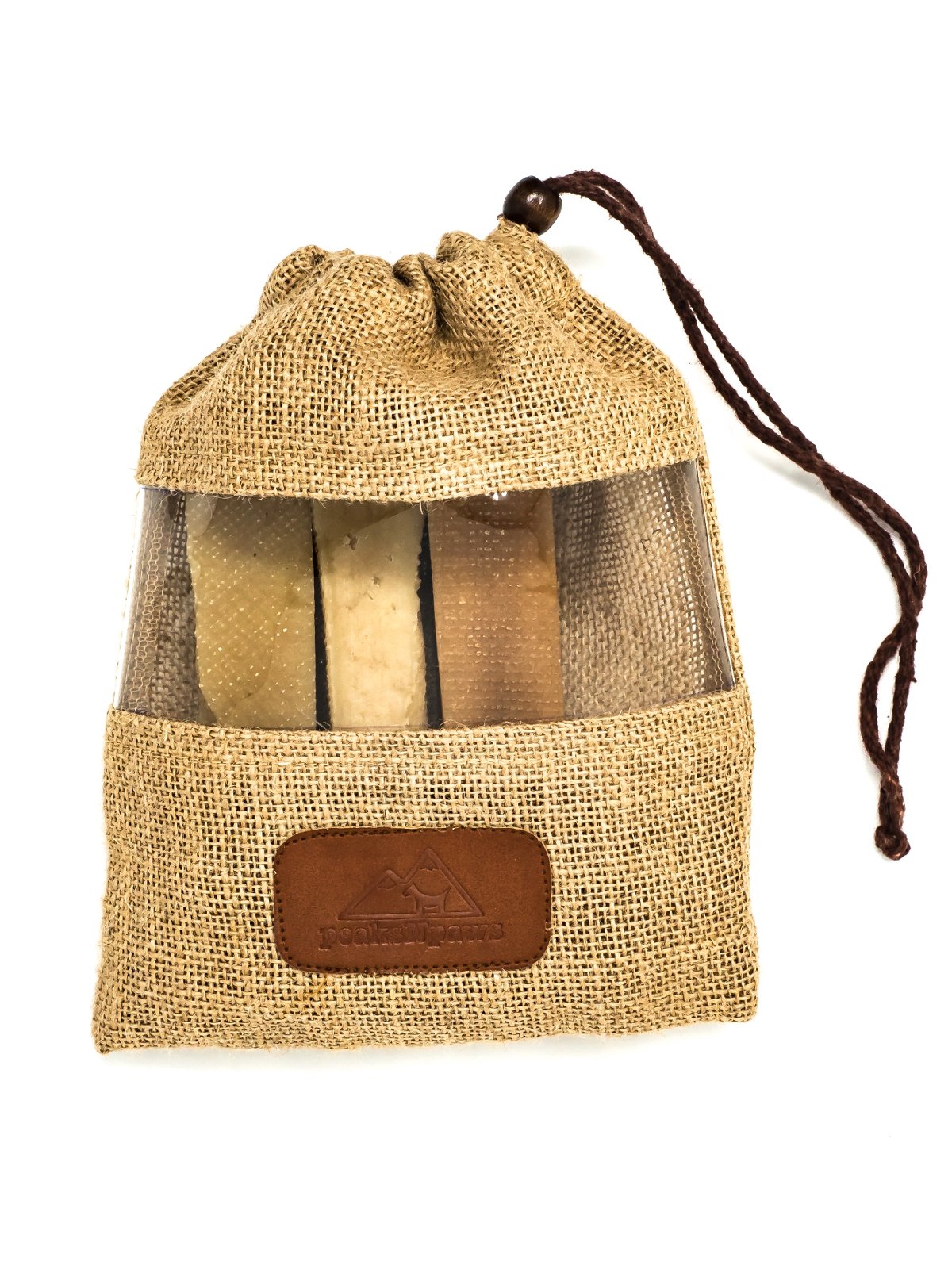 peaksNpaws Yak Cheese Himalayan Dog Chews, High Protein, Natural Dog Treats Large Breed, Lactose Free Chew Sticks for Aggressive Chewers, Long Lasting Pet Treat for Dogs Under 55 lbs, 3 Large Chews