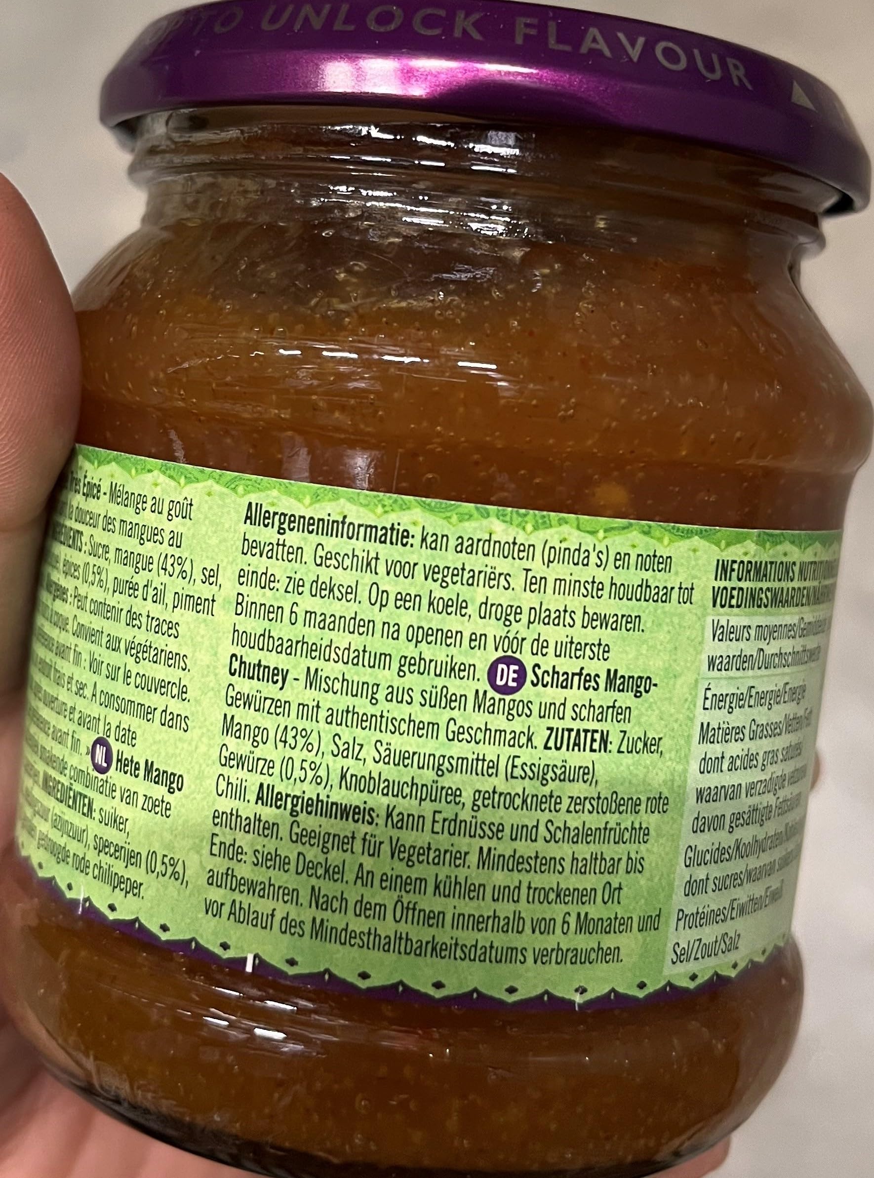 PATAK'S Chutney à la mangue, sec - 340 g - 3