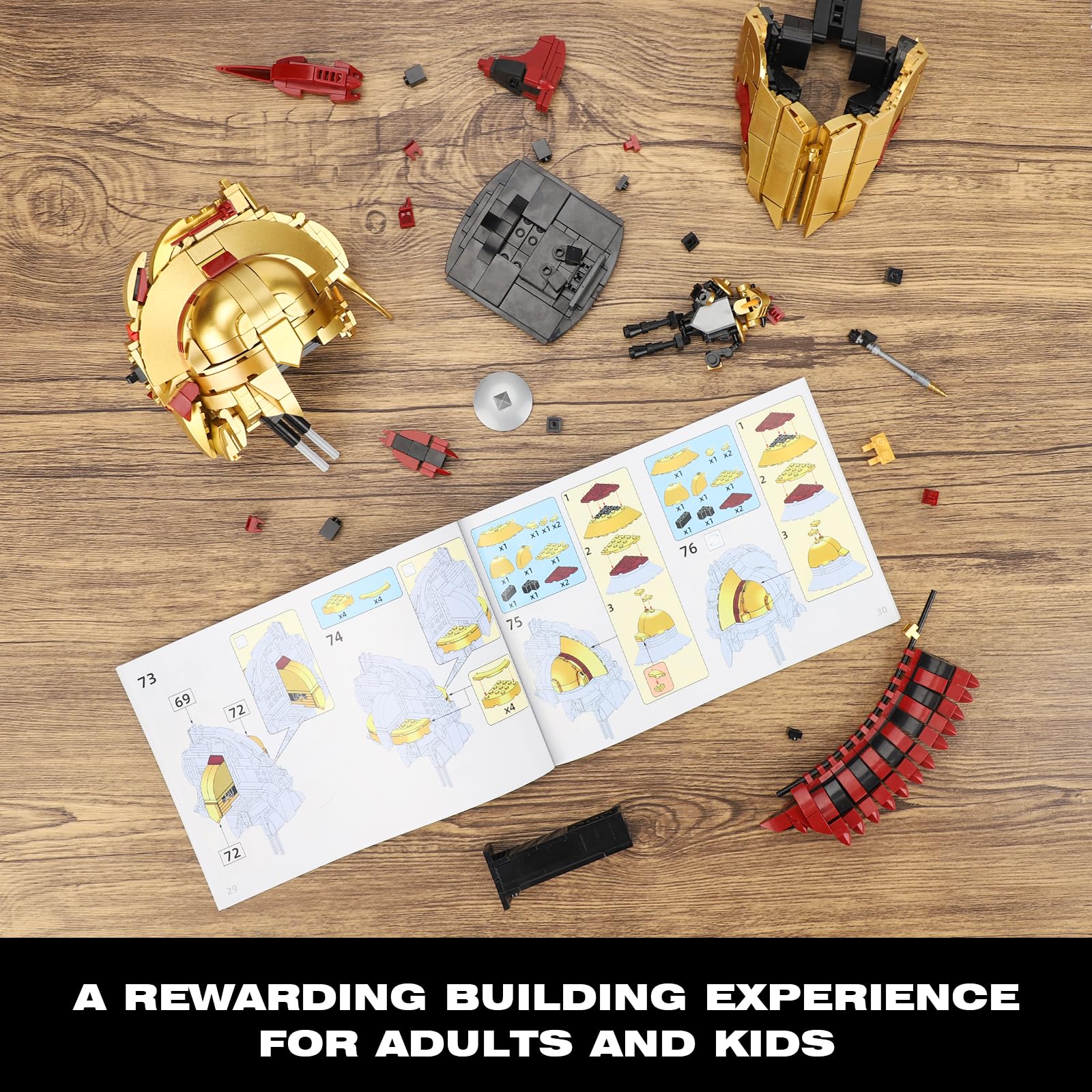 Ideas Roman Centurion Helmet Building Set, Collectible Cool Soldier Helmet Home Display Model, Compatible with Lego for Adults, STEM Gift Toy for Teens Boys 8-14 (850 PCS)